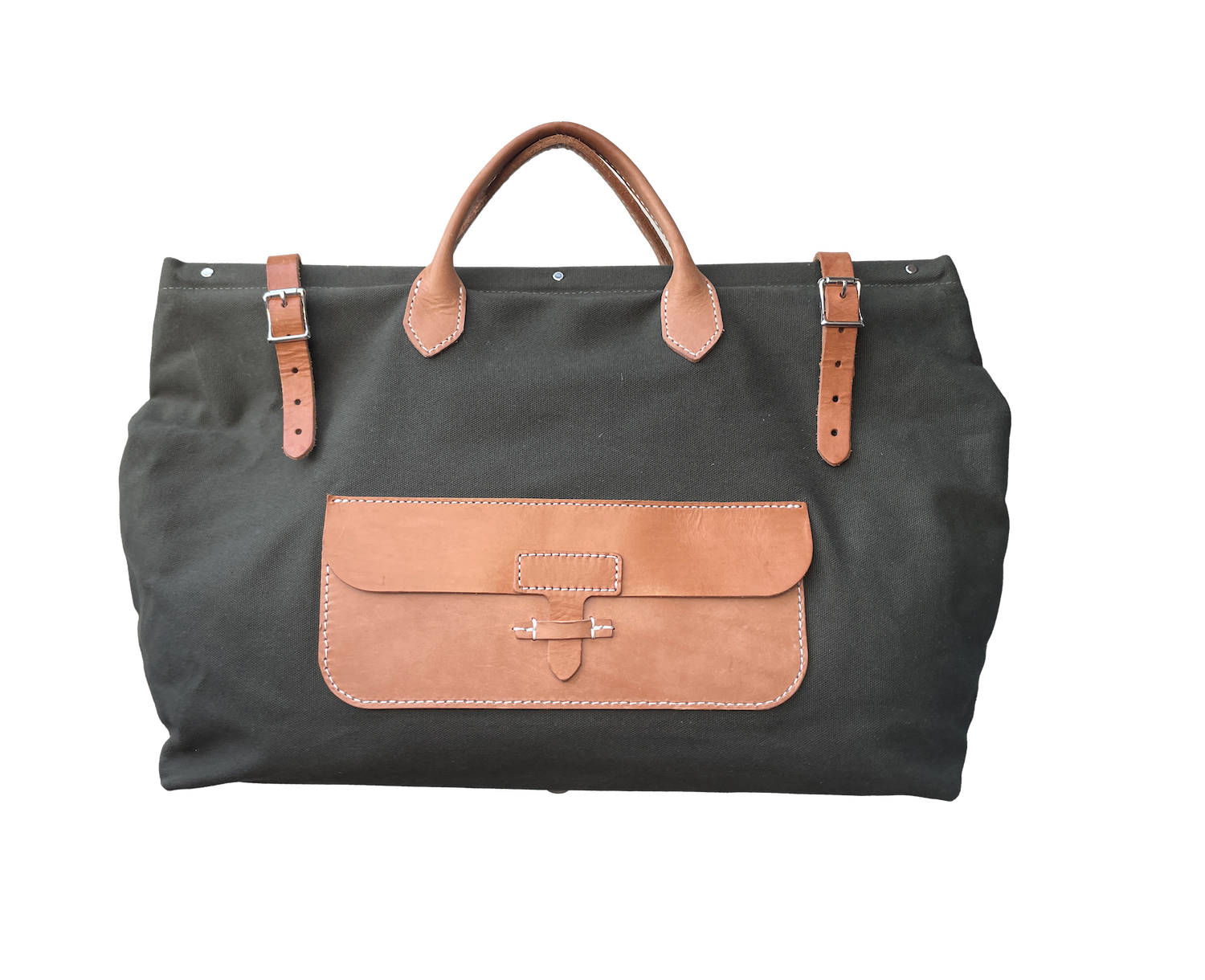 Edgar weekend bag seaweed canvas