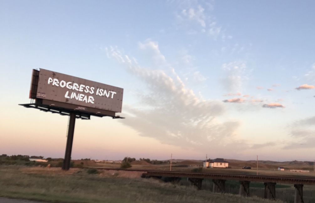Progress Photograph: Wyoming, USA & Text Archival Digital Print. 2017 9:16