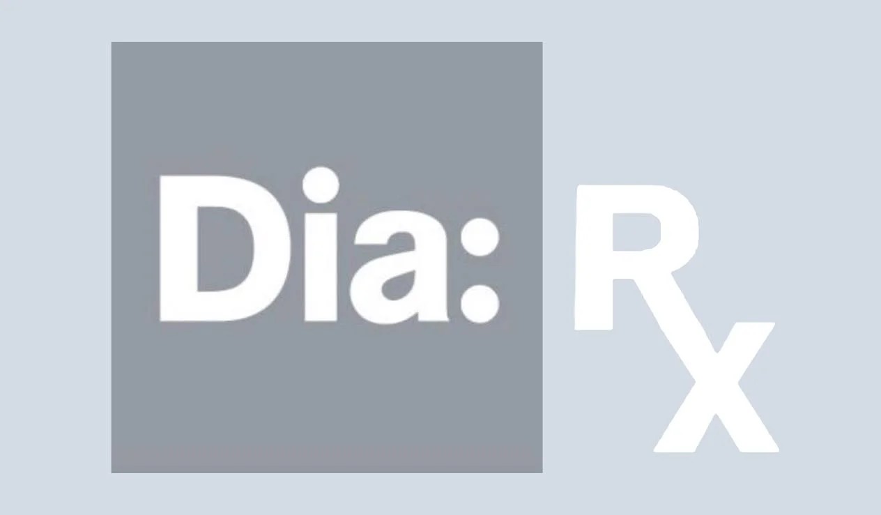 Investigate Everything Collaged: Dia Logo x 'Rx' text. Archival Digital Print. 2018 3:5