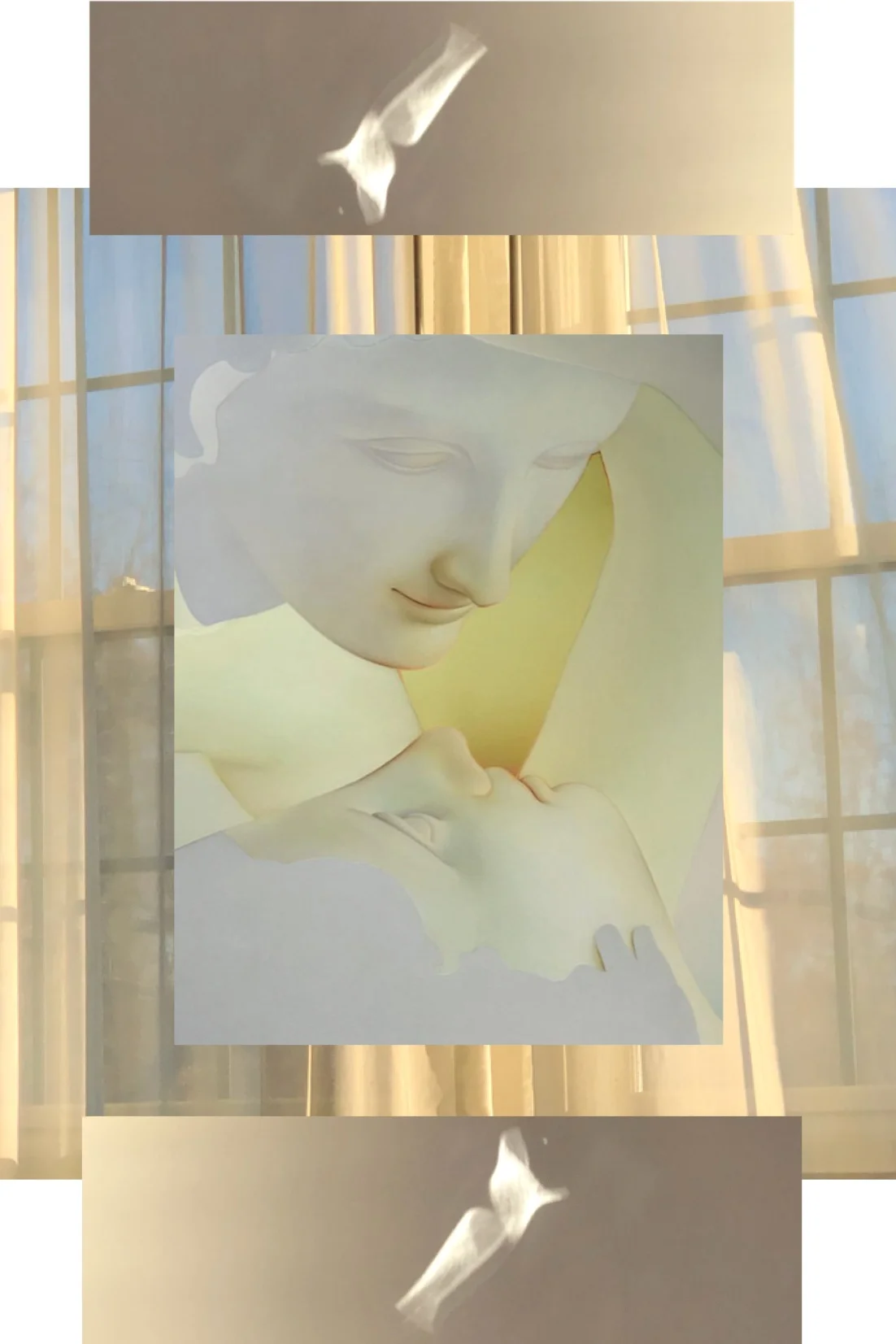 LEFT YOU IN A MARRIOTT DREAM photograph and painting digital collage. 2017 2:3