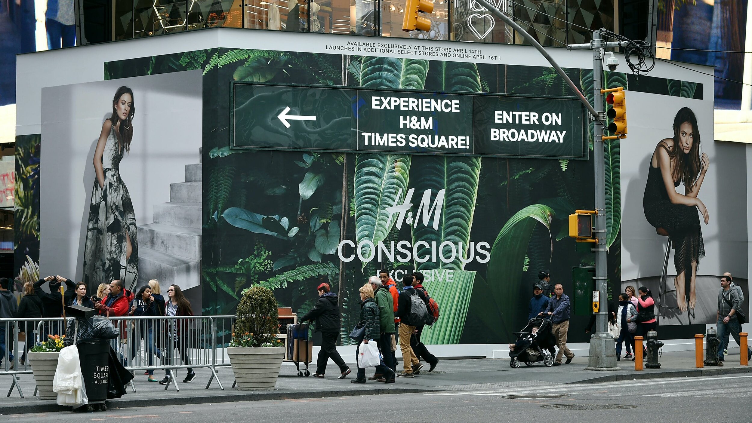 H&amp;M advertises its ‘Conscious’ collection in 2015. Photo: Andrew H. Walker/Getty Images