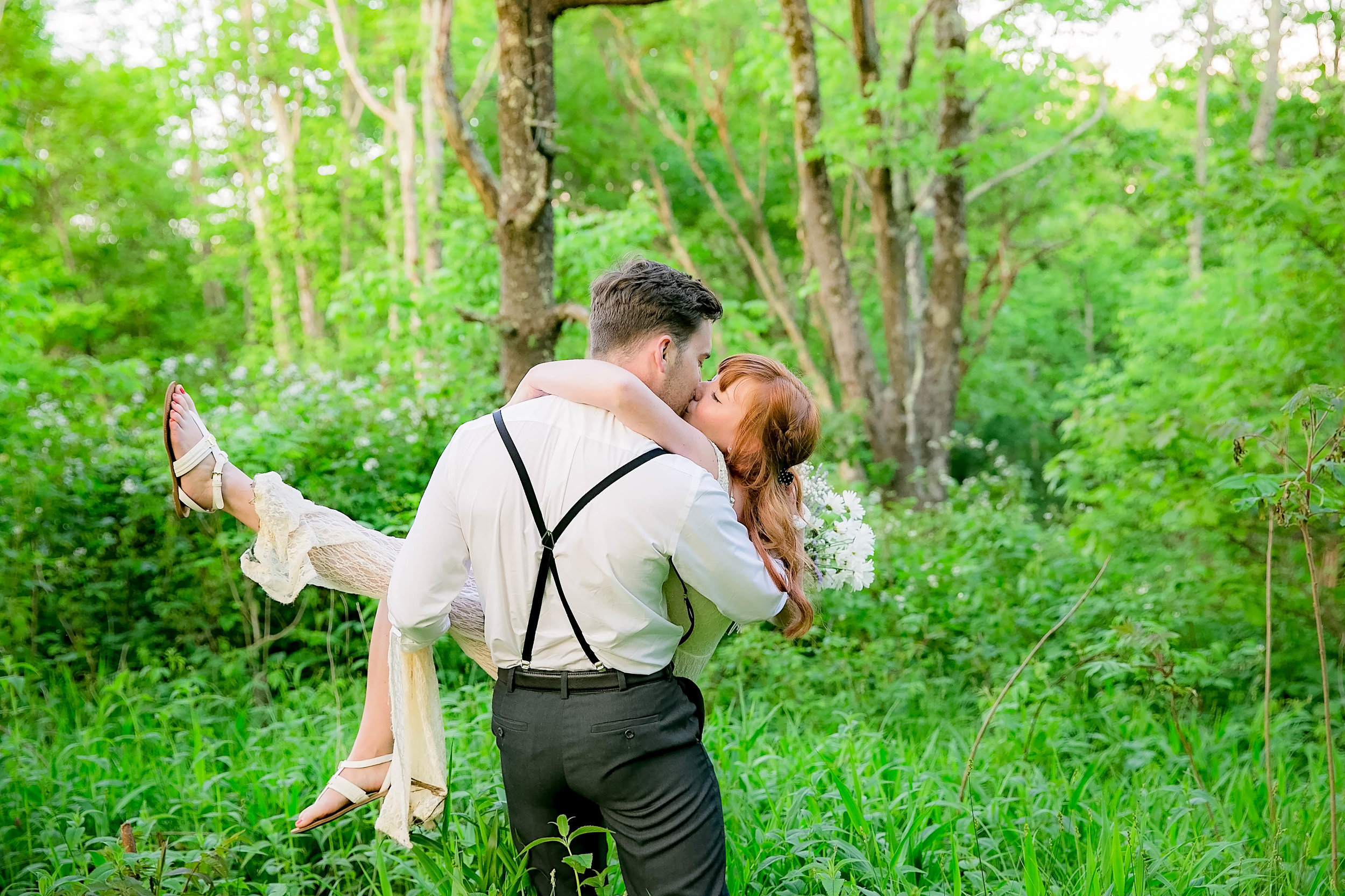 Beauty Spot Roan Mountain wedding, Appalachian Trail engagement, East Tennessee wedding photography, East Tennessee mountain wedding, bride and groom portrait