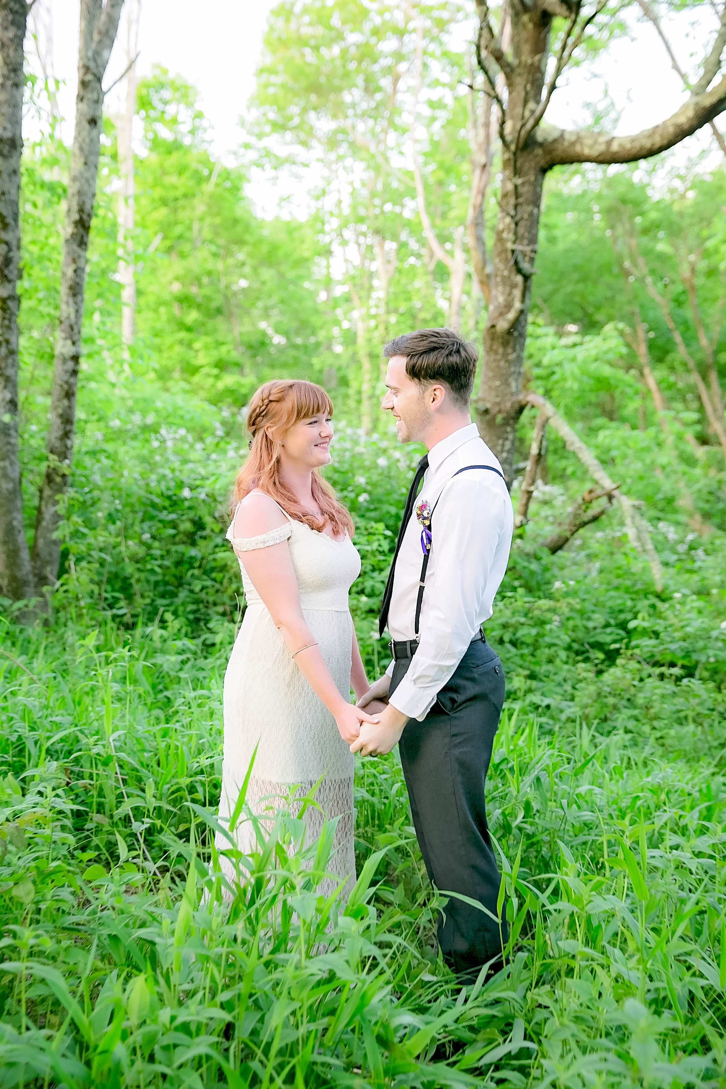 Beauty Spot Roan Mountain wedding, Appalachian Trail engagement, East Tennessee wedding photography, East Tennessee mountain wedding, bride and groom portrait