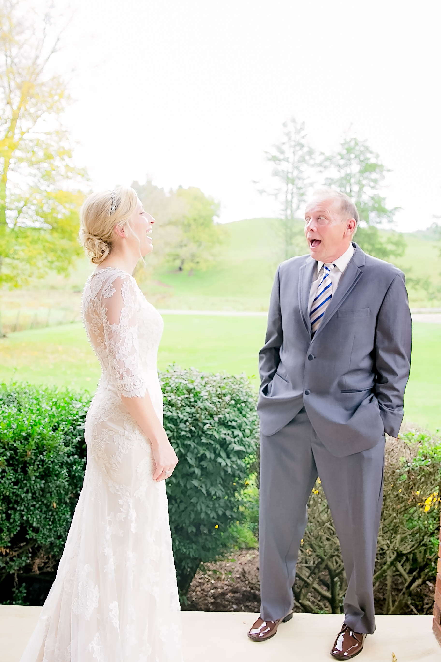 Mountain City, TN farm wedding, East Tennessee fall wedding, Tri Cities Wedding, father of the bride first look
