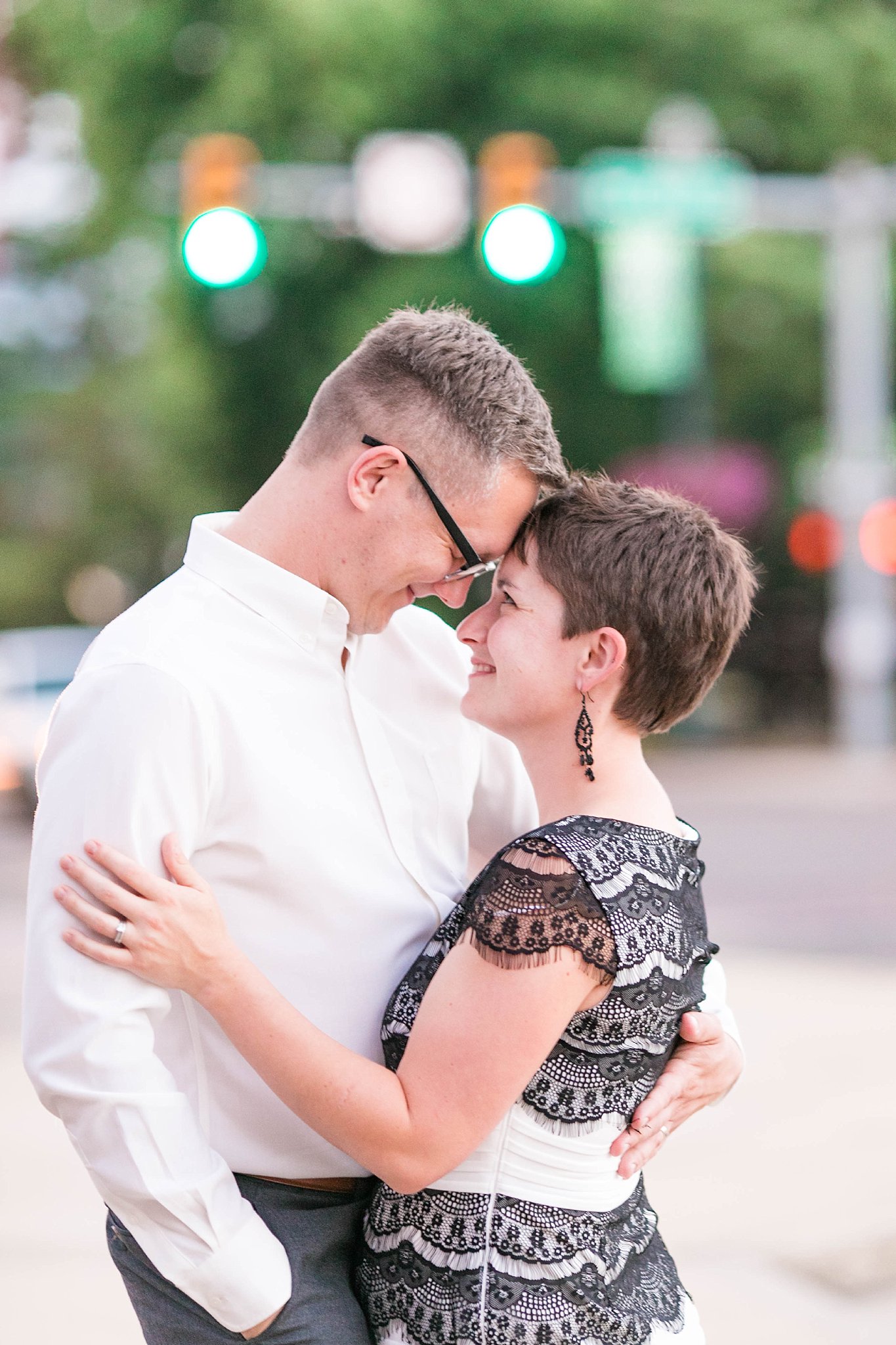 Johnson City TN photographer, Downtown Johnson City anniversary session, urban couple photos, romantic city photoshoot