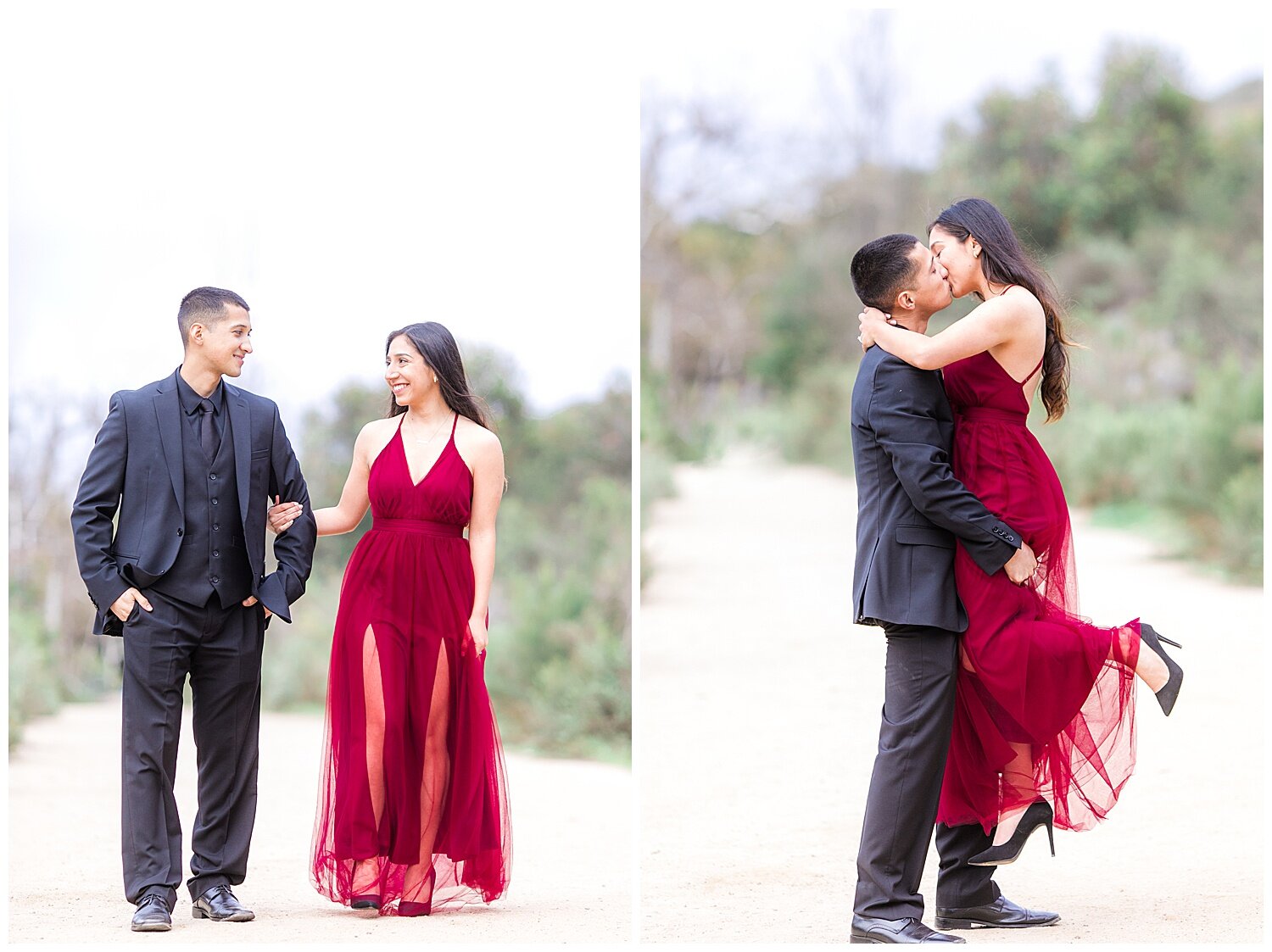 San Diego engagement photography, Mission Trails, elegant engagement session