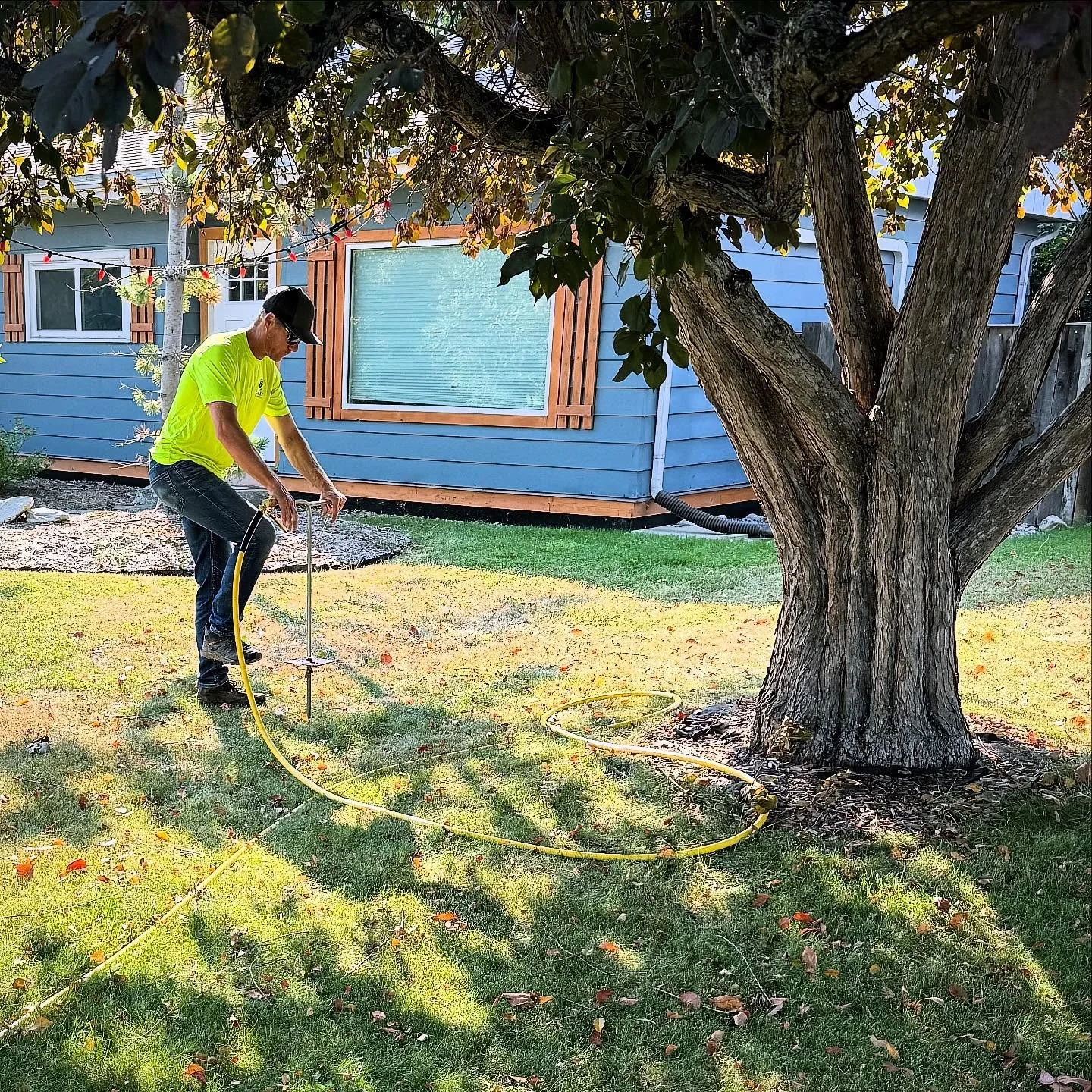 🍂🌳 Fall is Root Boost Season! 🌳🍂
Now is the best time to fertilize your trees. As the temperatures cool and trees begin shedding leaves the roots start working overtime &mdash; storing nutrients to power strong growth next spring. Our deep root f