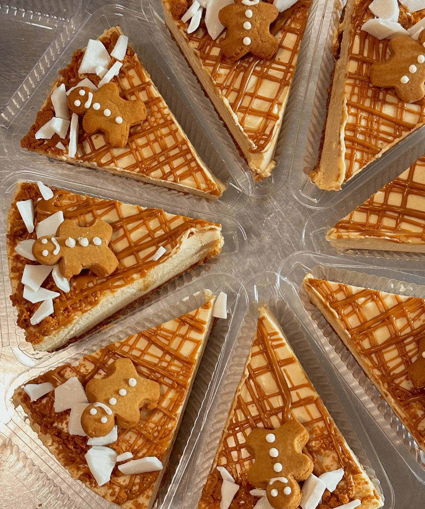 We&rsquo;ve been busy in the kitchen stocking up on your favourites! If you are missing the gingerbread biscoff cheesecakes from the boxes last year, the fridge is full of em! 
We also have pints of candy cane fudge crackle, peppermint patty cookies,