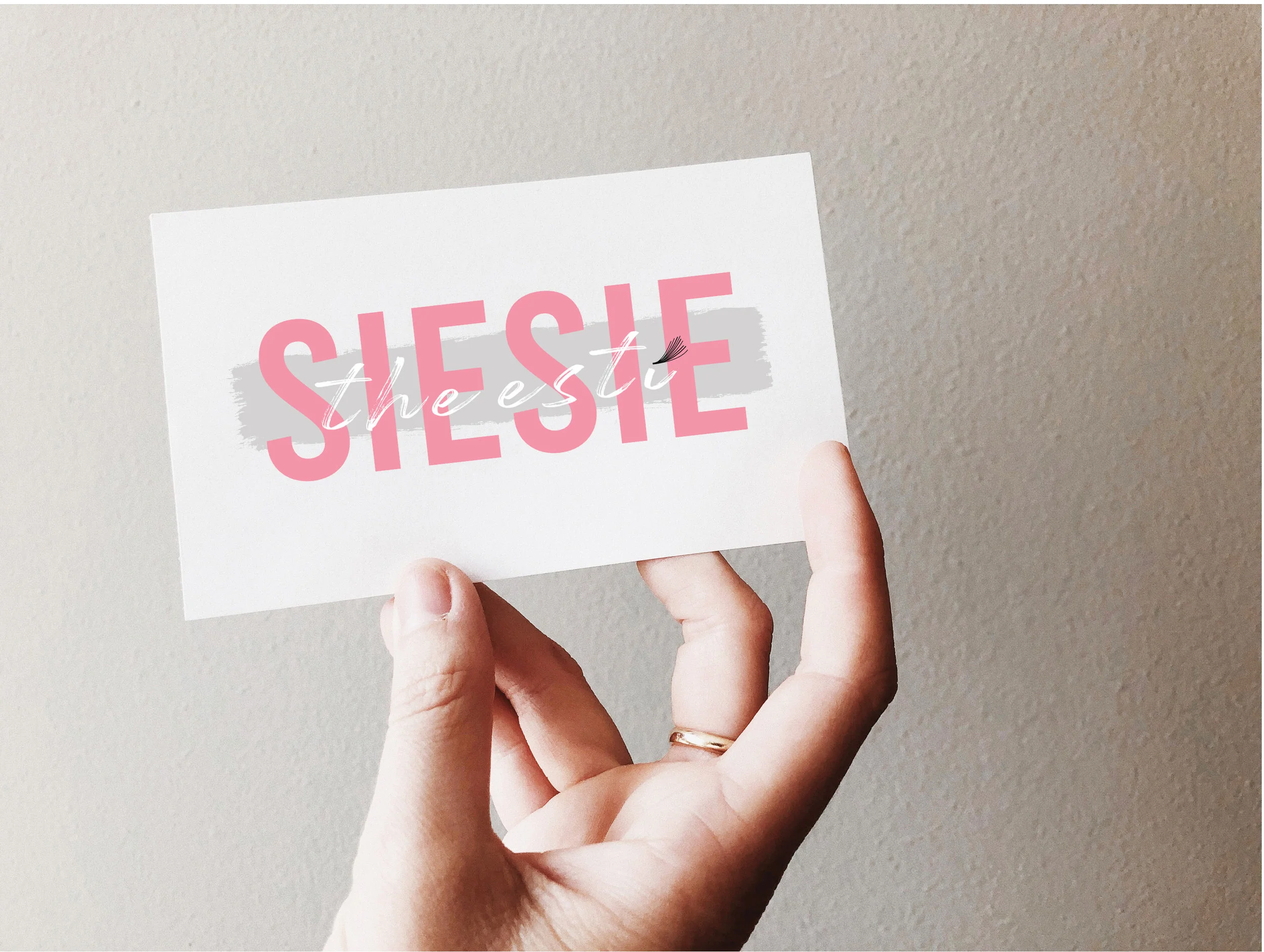  I designed a logo, business card, aftercare postcards and an instructions manual for a esthetician who specializes in eyelash extensions. 