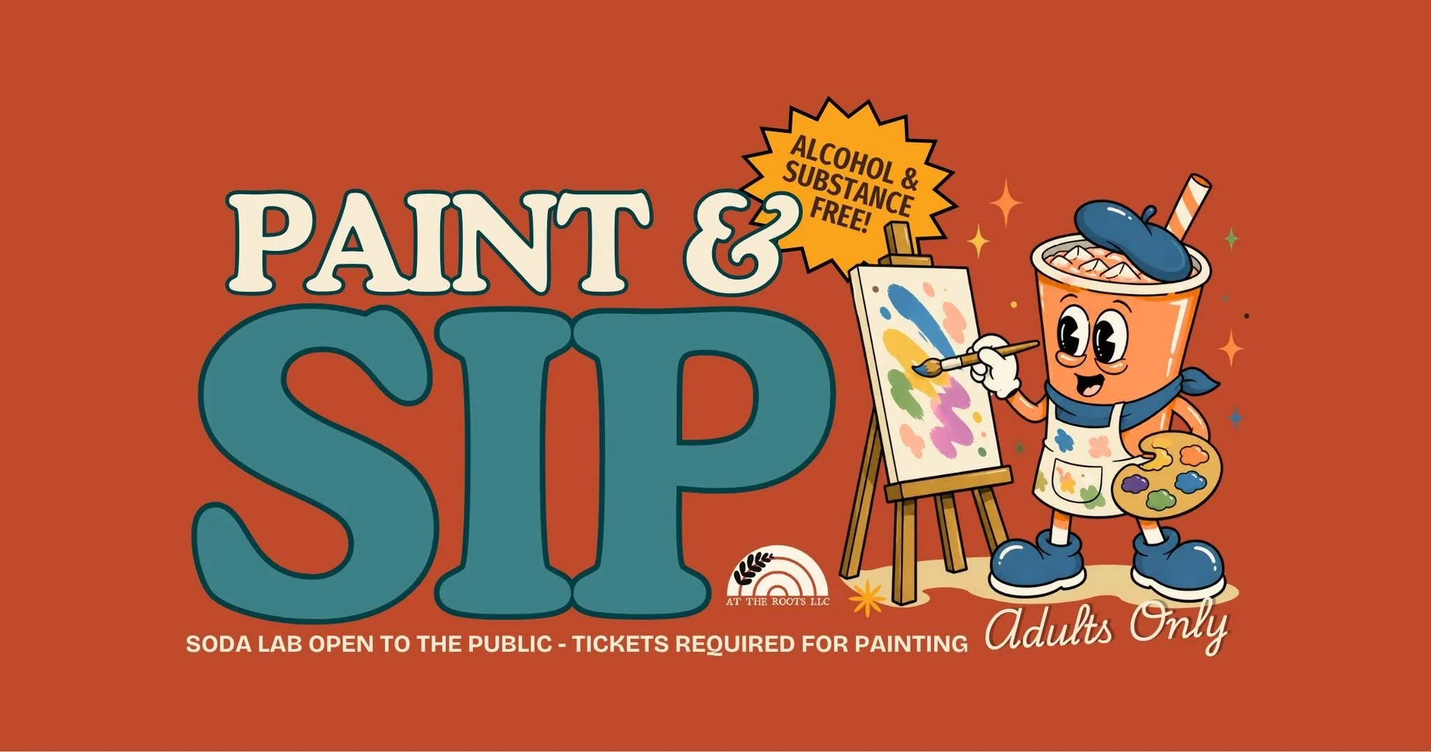 Paint &amp; sip: soda lab edition