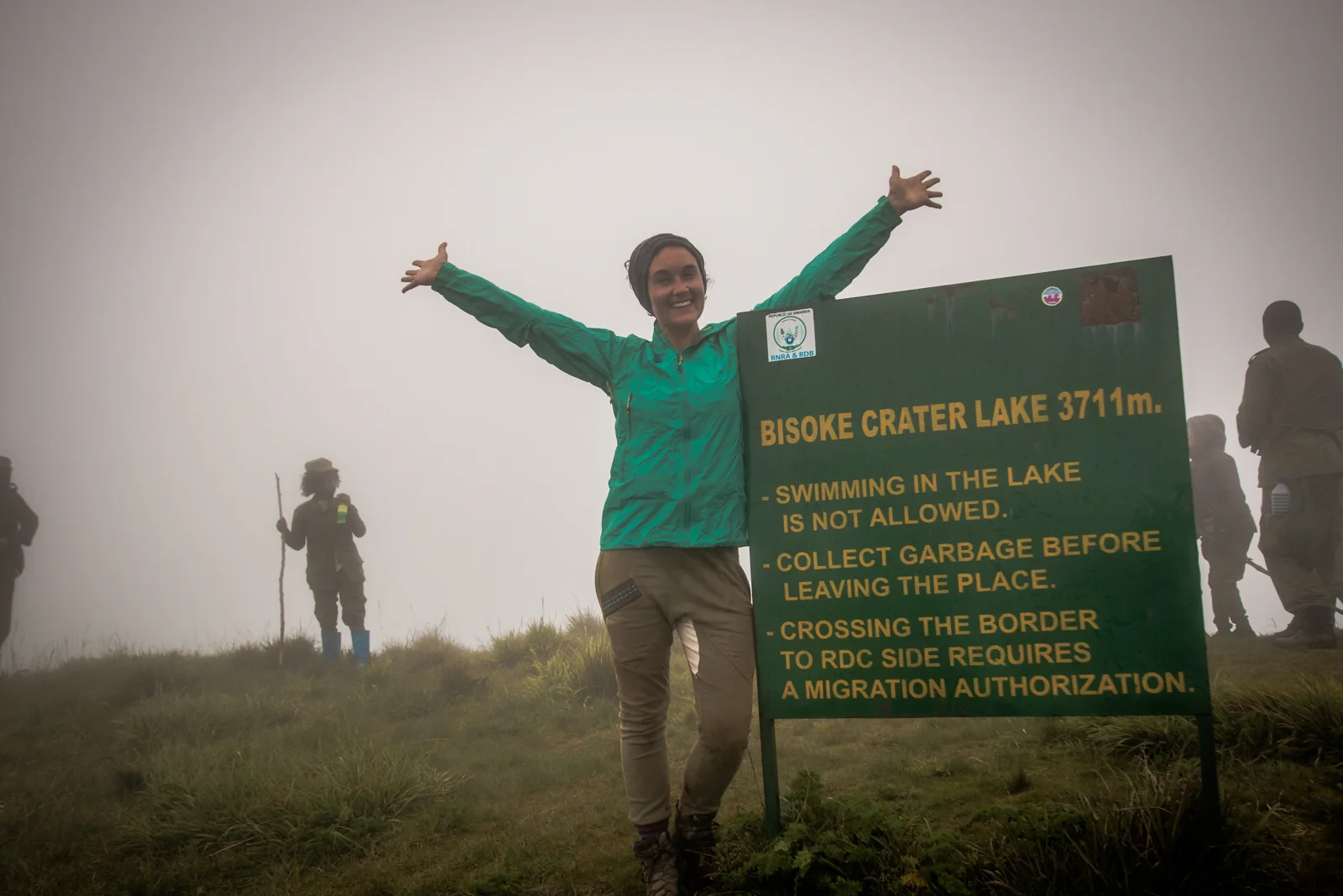 Unfortunately the fog covered up crater lake, but it's back there!