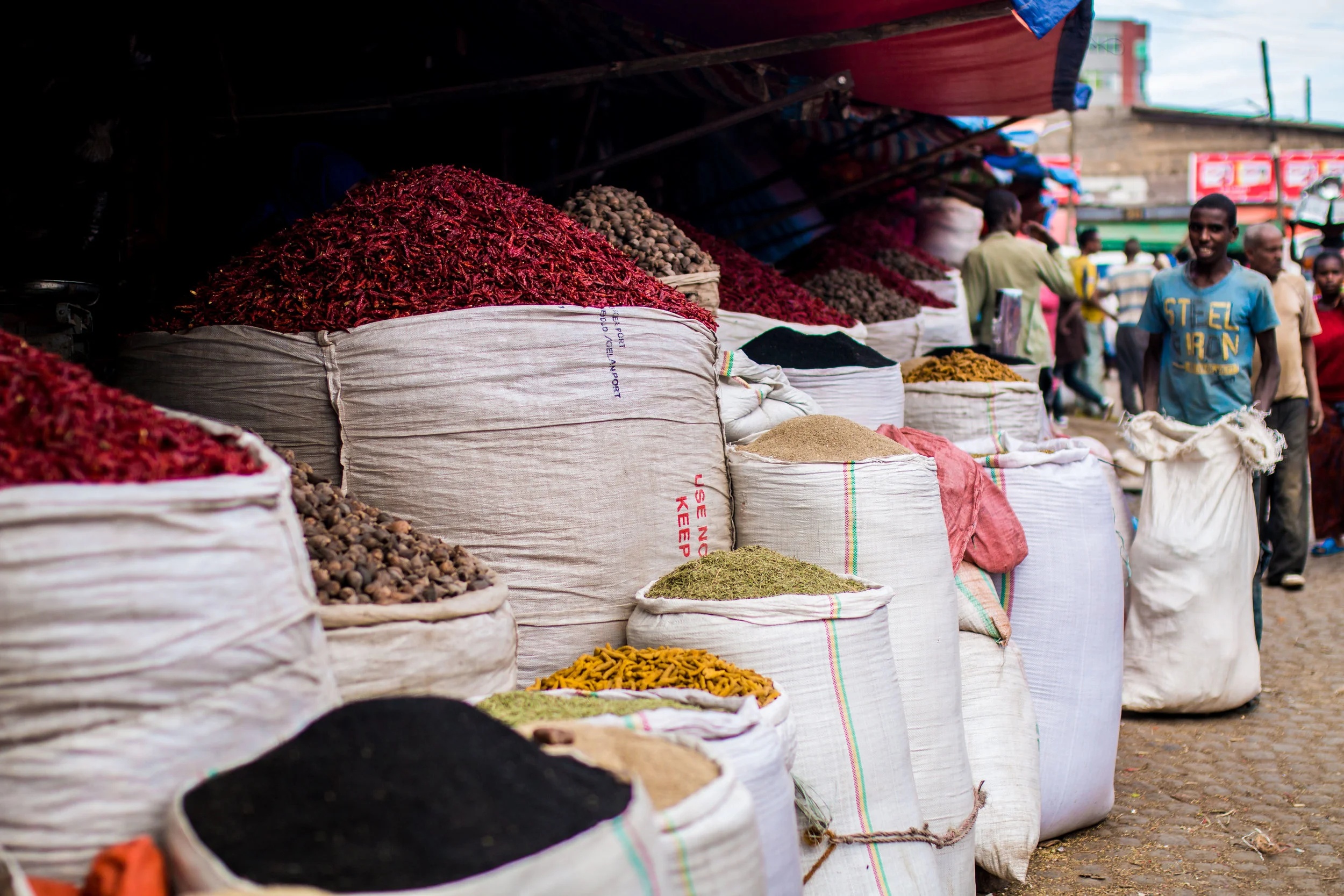 The only photo I managed to get at the market as the locals weren't as keen on pictures as they are in Kenya and Uganda.