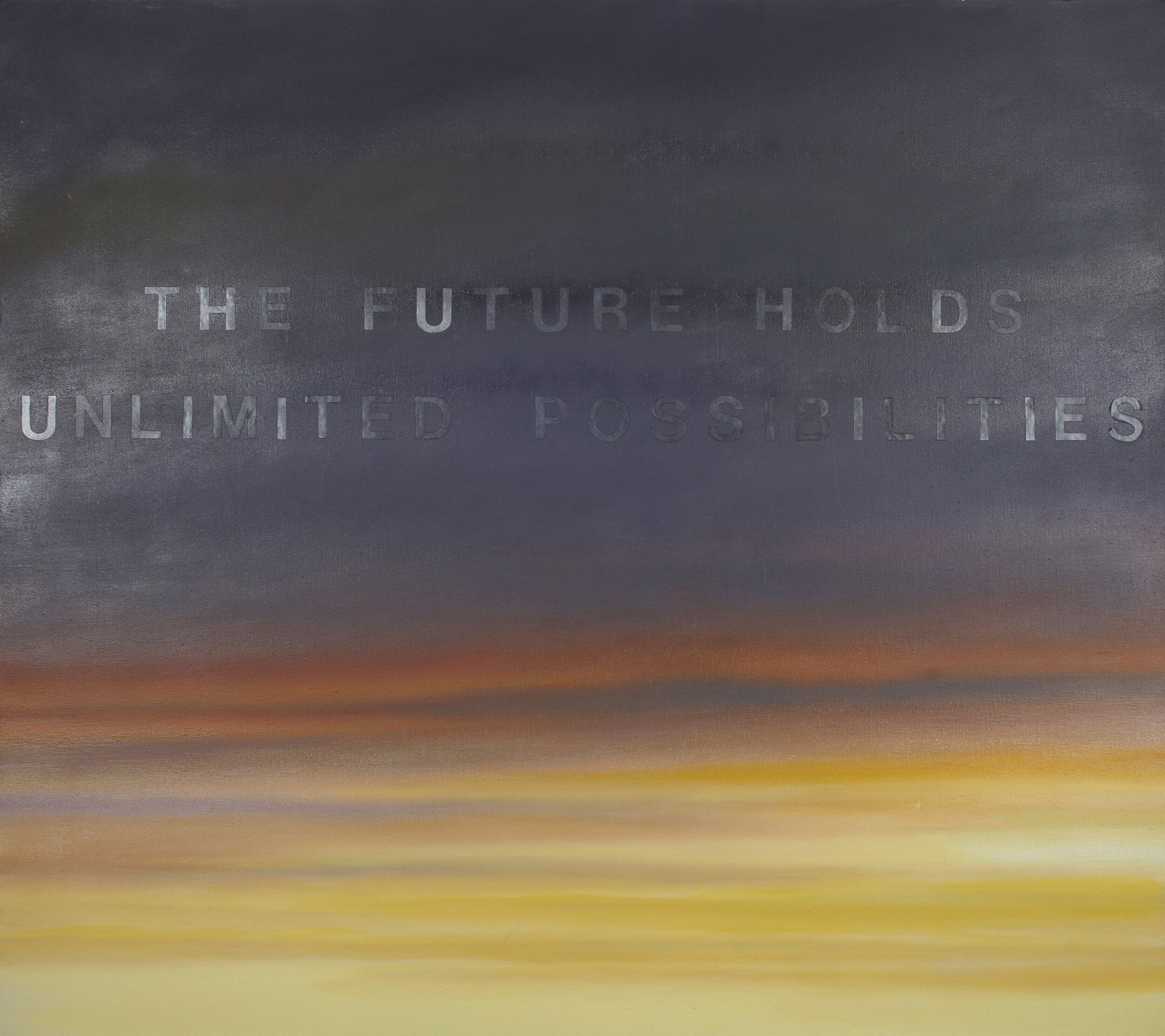 "The Future Holds Unlimited Possibilities," Oil on Canvas, 48" x 54"