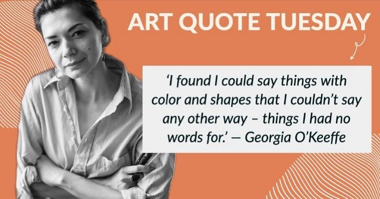 Everyday is good for an art quote! 
#georgiaokeeffe #quotesdaily #artquotes #artinspiration #gallery #santabarbara
