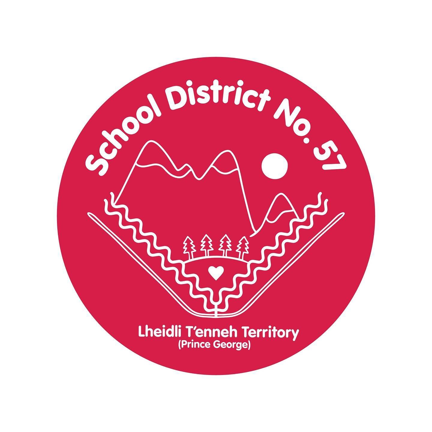 Although we do love jarringly melancholy branding (see last photo,) I wanted to *unofficially* redesign the SD57 Logo. 

This version speaks more to First People's Principles of Learning and incorporates elements of the territories the district occup
