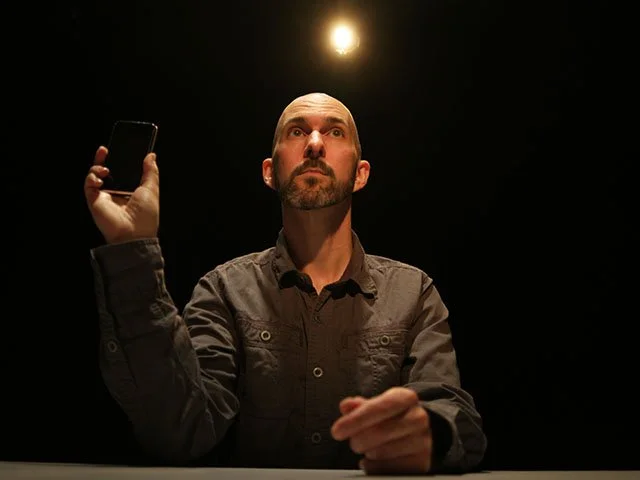 Jason Compton in The Agony and the Ecstasy of Steve Job s . Photo by Benjamin Barlow.