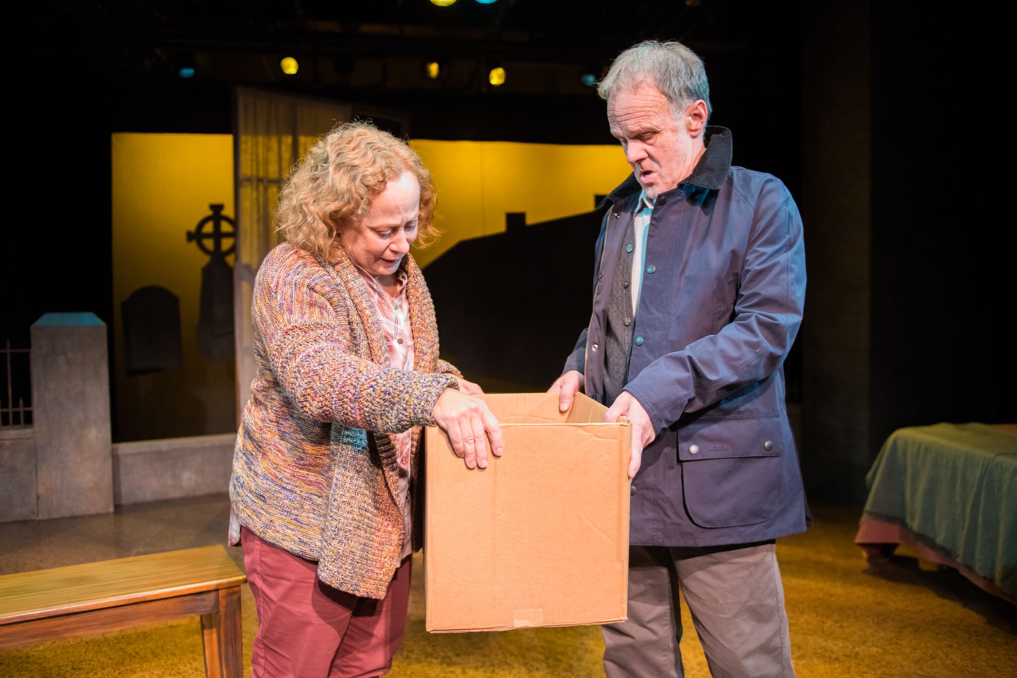 Photo by Paul Ruffolo, featuring James Tasse as Dan, and Jenny Wanasek as Betty.