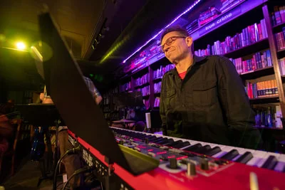 Jack Forbes Wilson on keyboards. Photo by Mark Frohna.