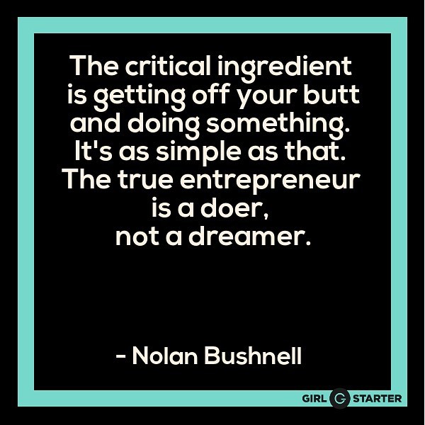 Dreams are great, but make sure you're DOING something about them! 🙌🏽
.
#dreamers #doers #entrepreneur #entrepreneurship #doit #startit #girlstarter