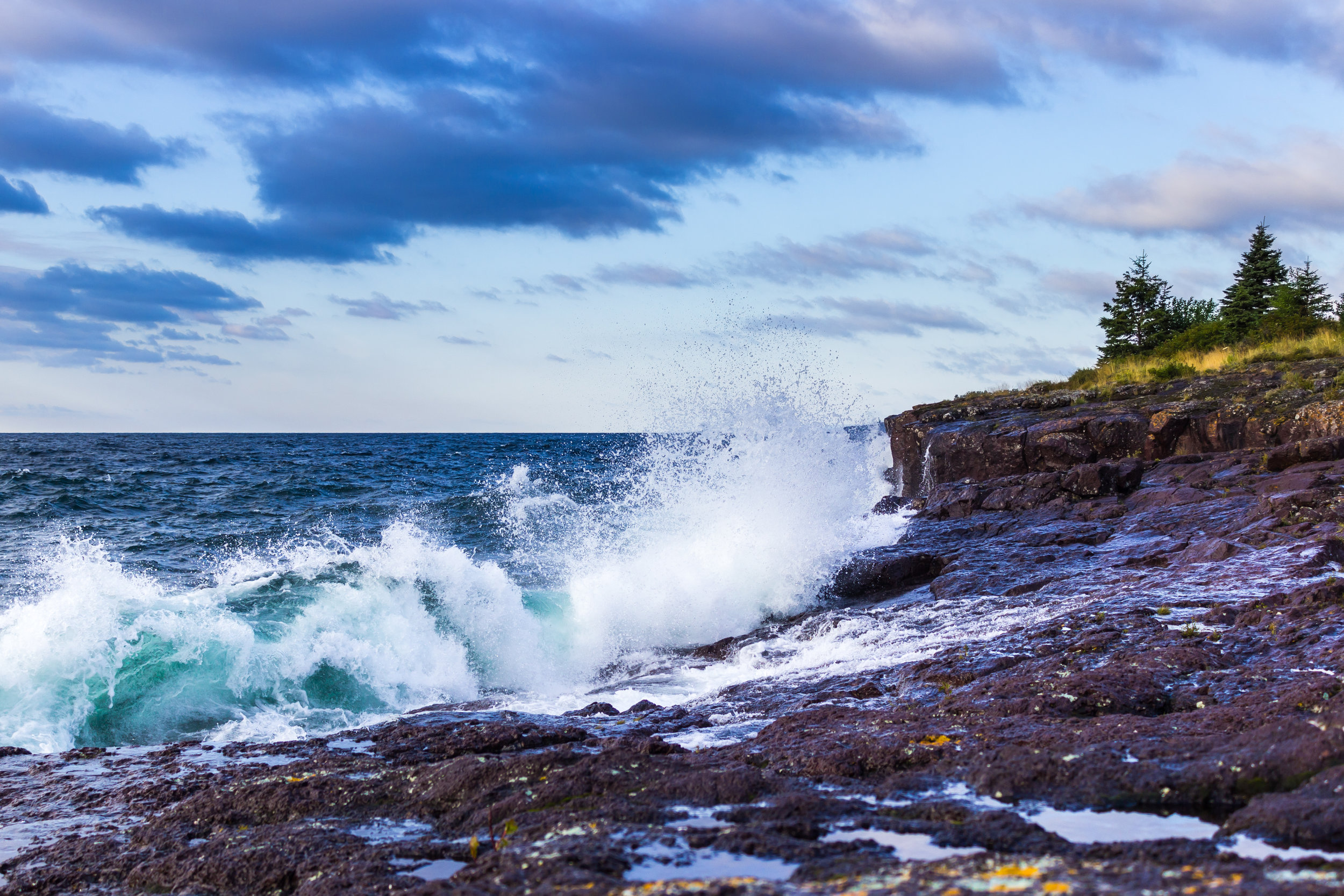 Waves Crash at Surfside 