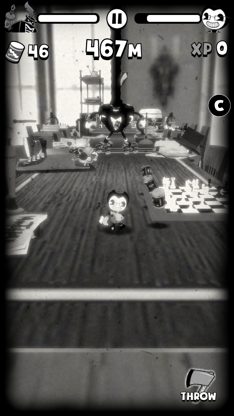 Bendy In Nightmare Run Is A Challenging Runner Game On Mobile