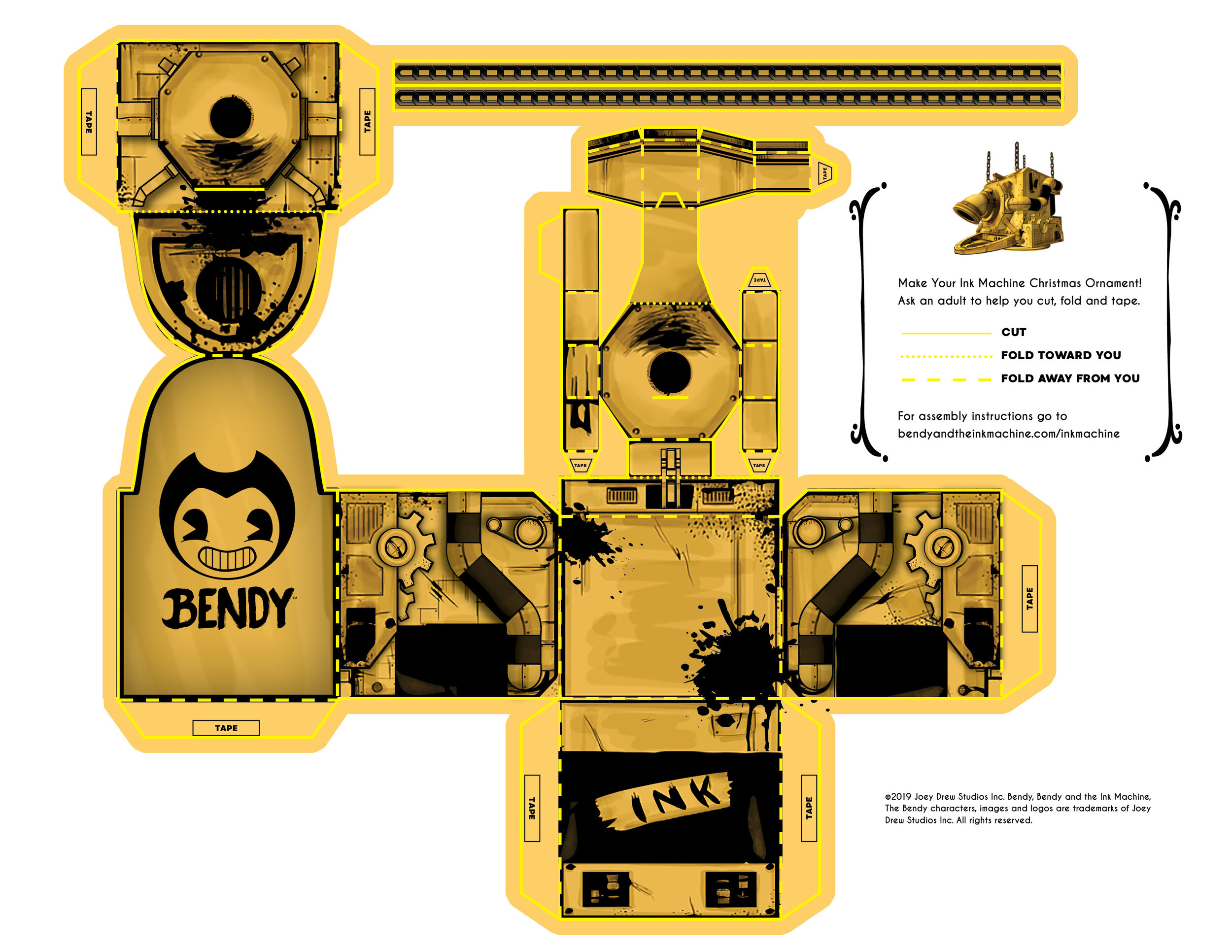 Bendy And The Ink Machine Papercraft Items | My XXX Hot Girl