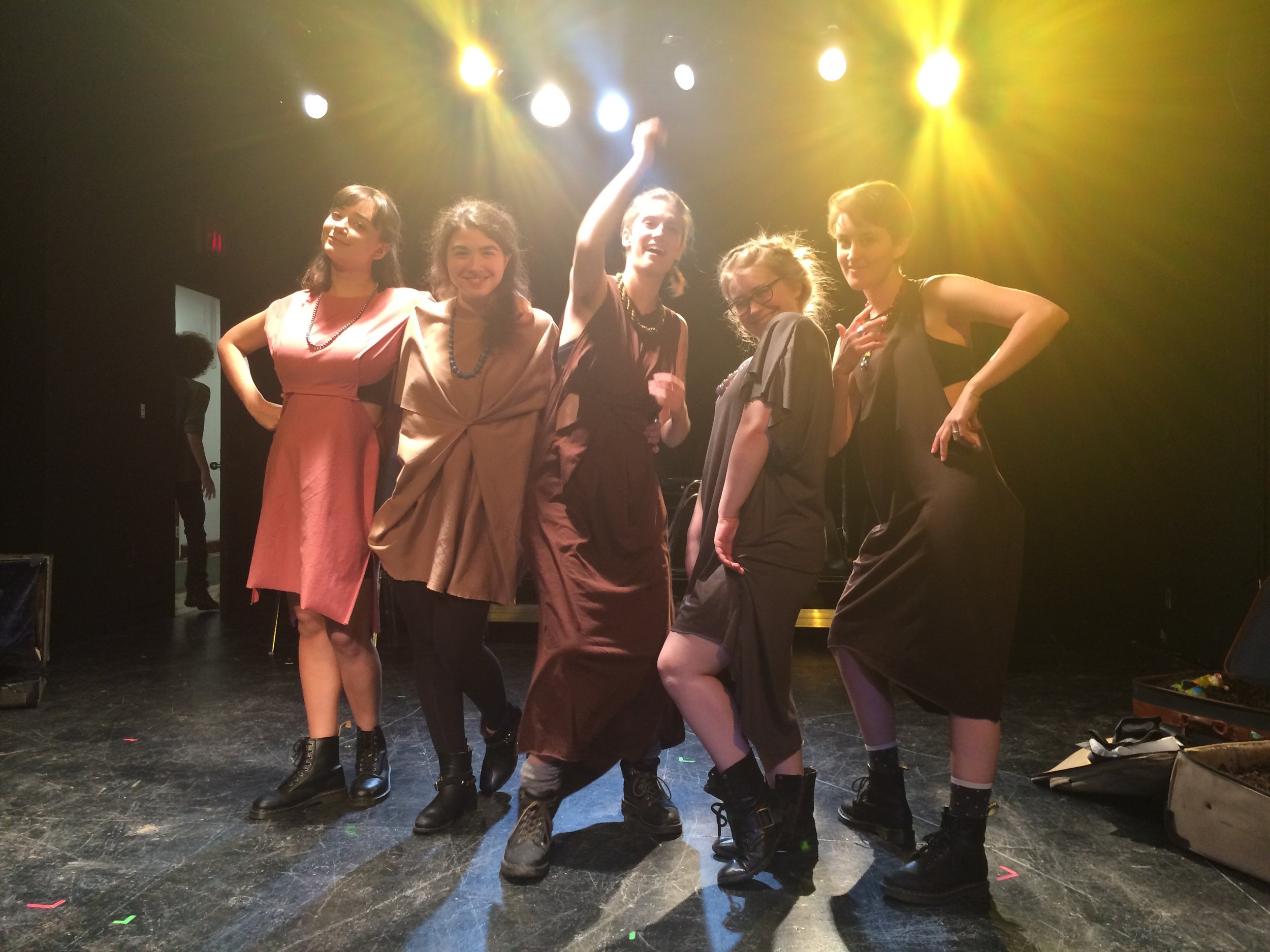  With the cast of Brecht's Antigone! 