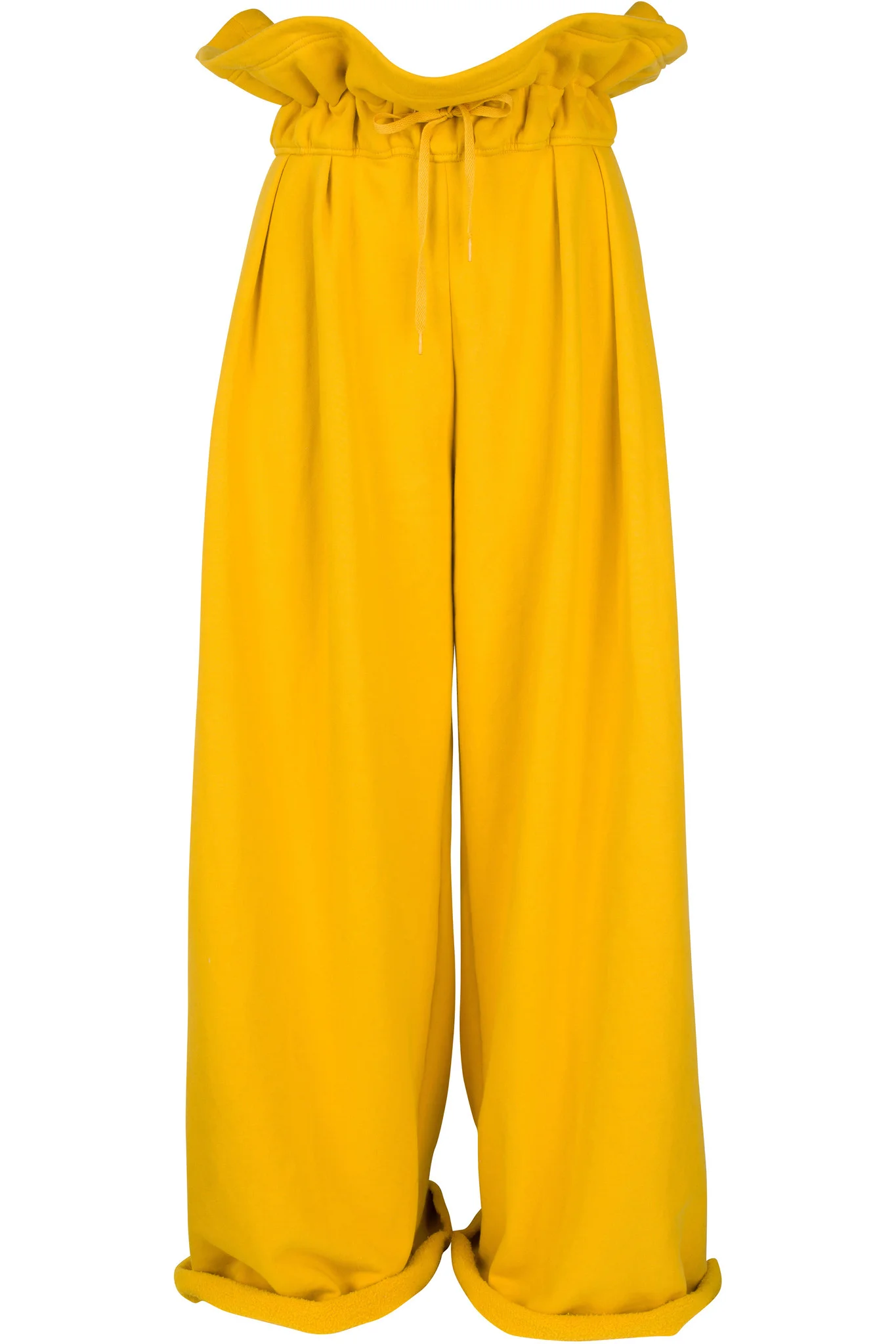 KCSP17289BK-PaperbagSweatpants-LemonCurry-Flat-Front.jpg