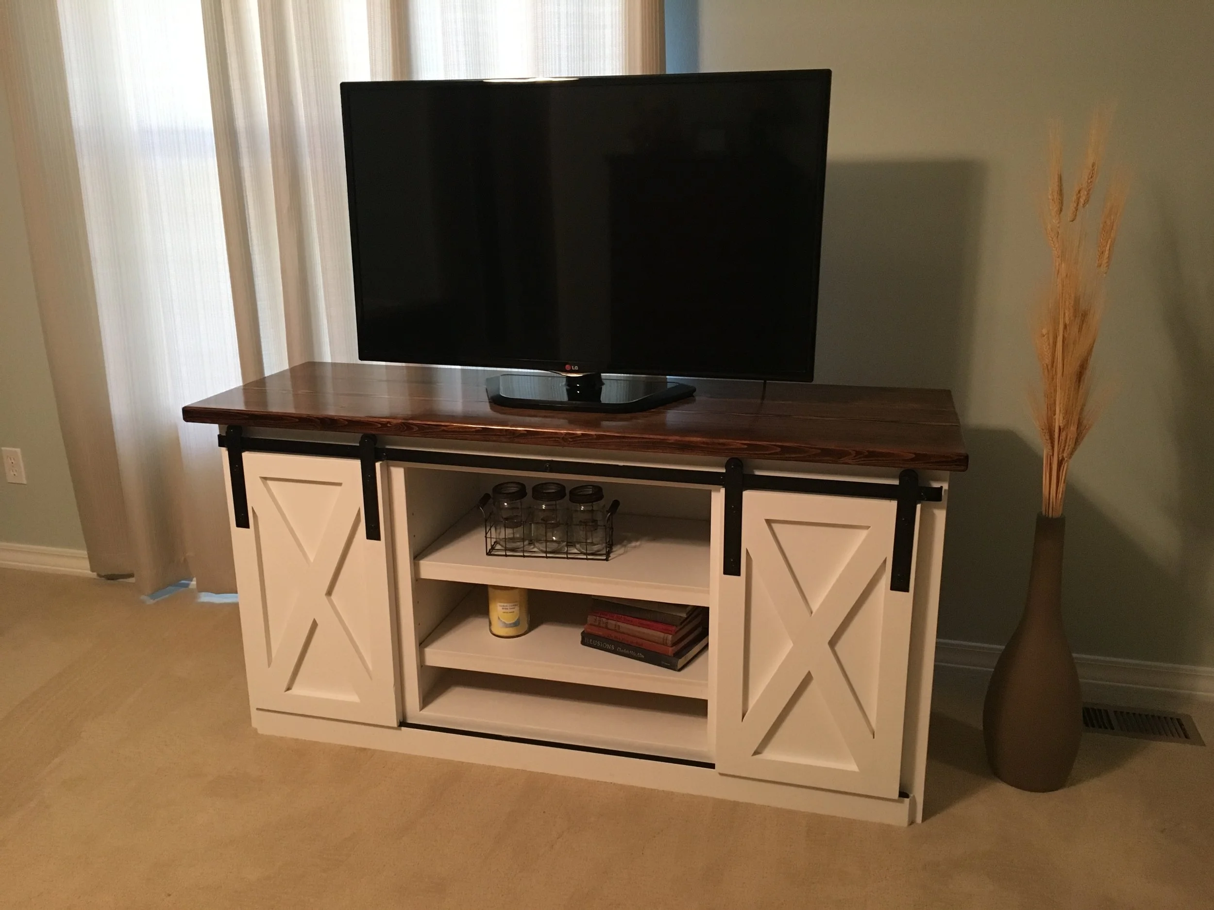 TV Stands with Barn Doors