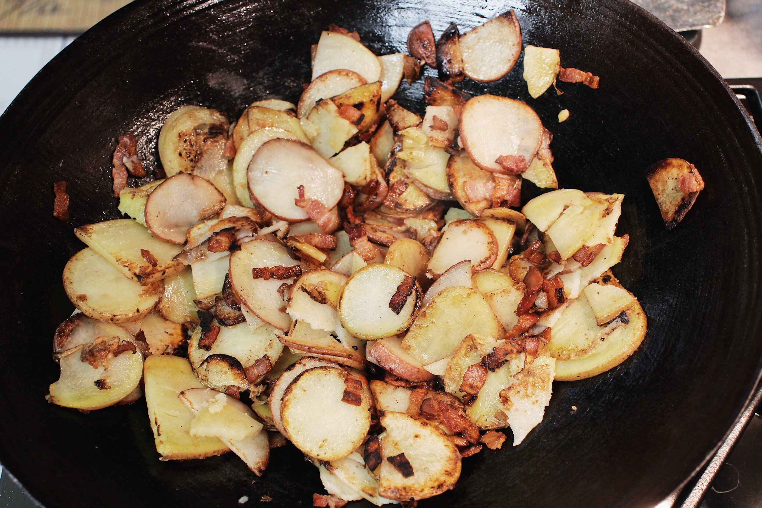 add the bacon