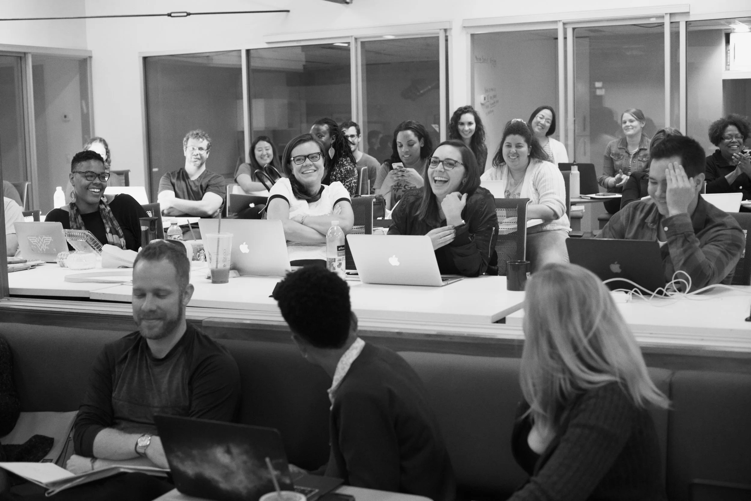 Students were encouraged to share unique stories from their personal lives that would help them craft the perfect TV writing fellowship bios and essays.