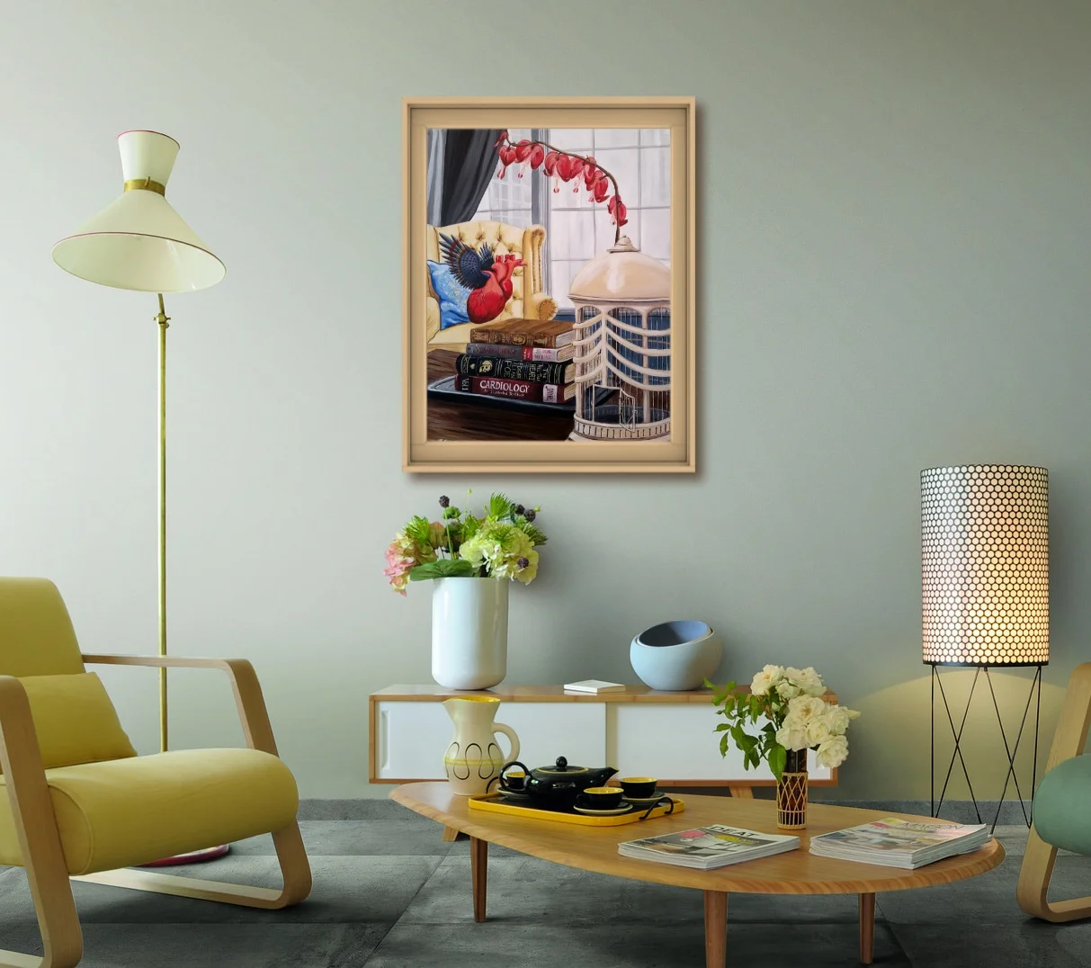 If Hearts - Mid Century Yellow Chair.jpg