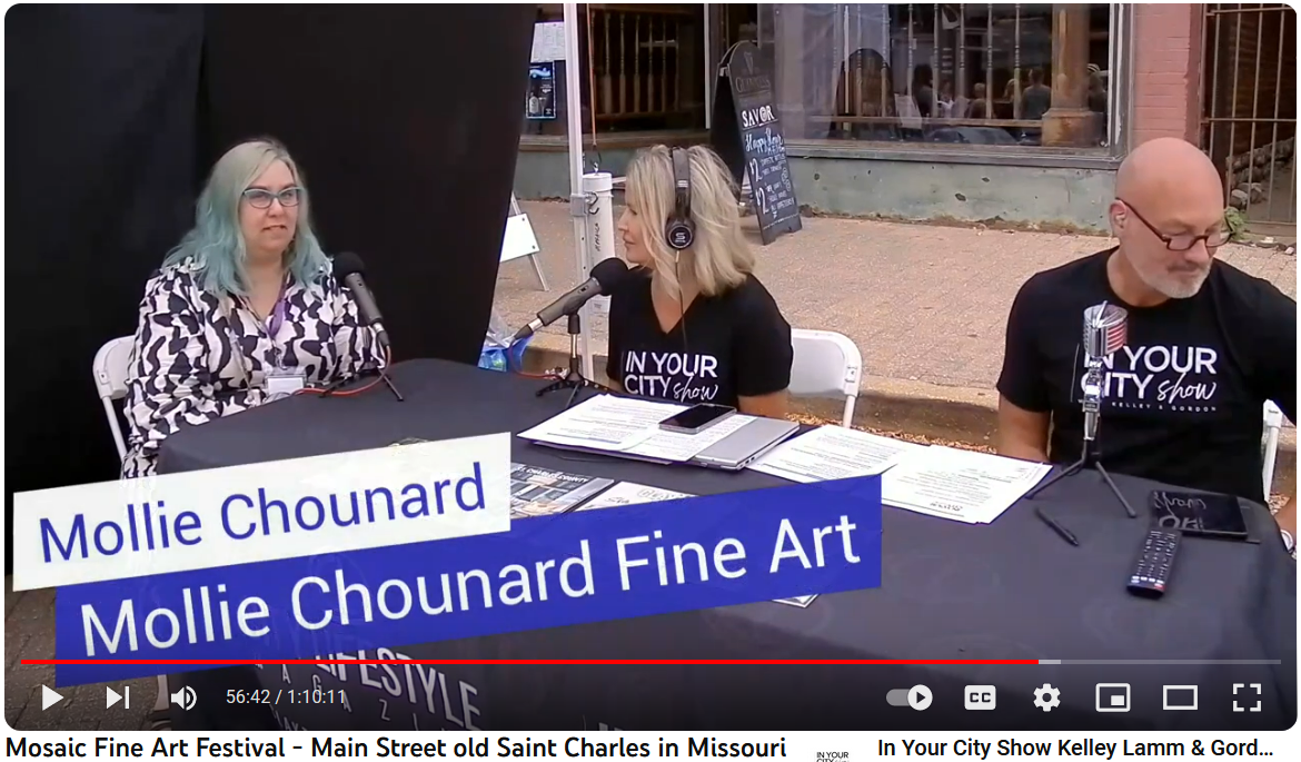 In Your City interview with Mollie Chounard at Mosaics Art Festival