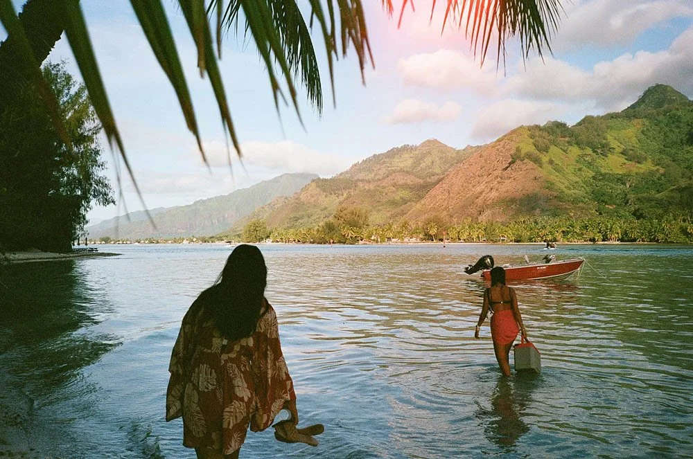 A beach scene from French Polynesia.
