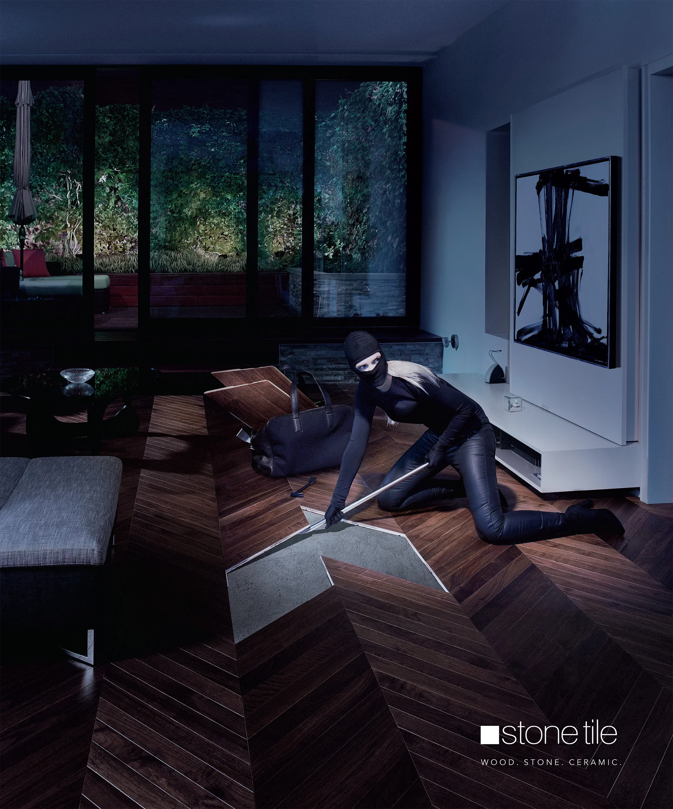  The most coveted floors are only available at Stone Tile, unless you’re a burglar with very good taste. 