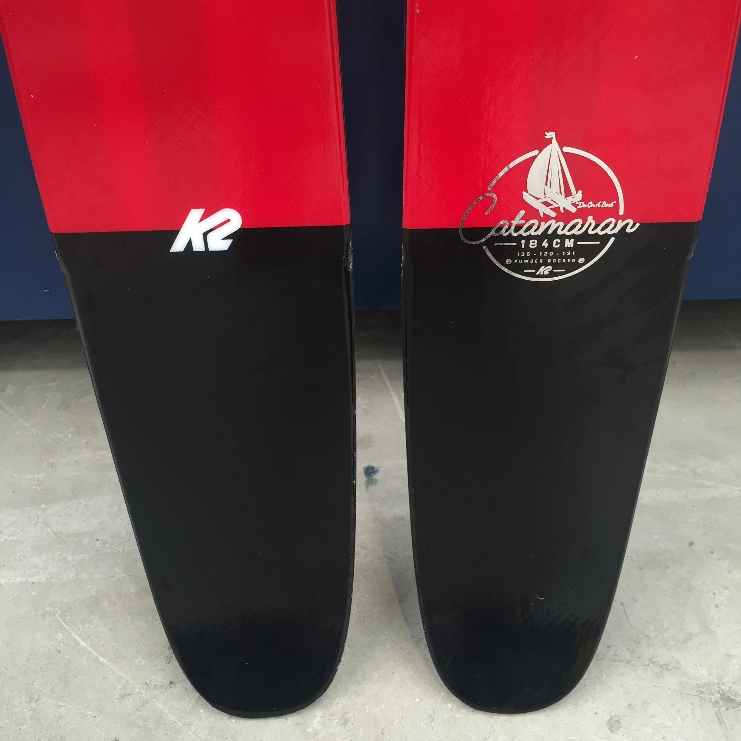 K2 Catamaran / Tail logo detail