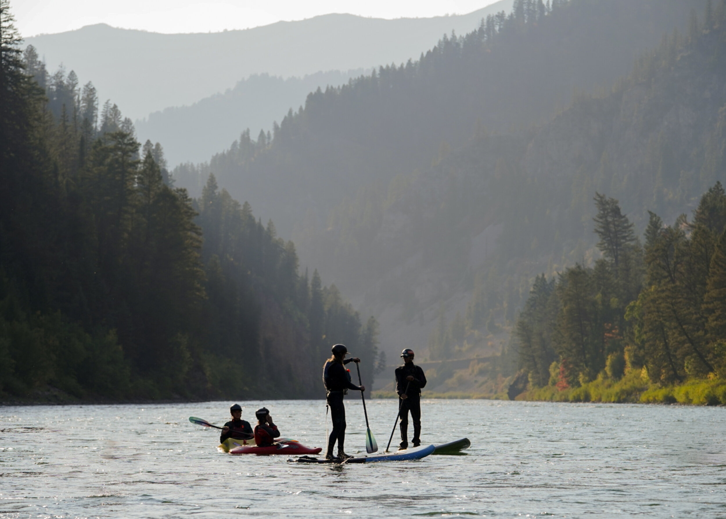  Images of whitewater kayakers on the Snake River near Hoback, WY, on Thur. Sept. 9, 2021. 
