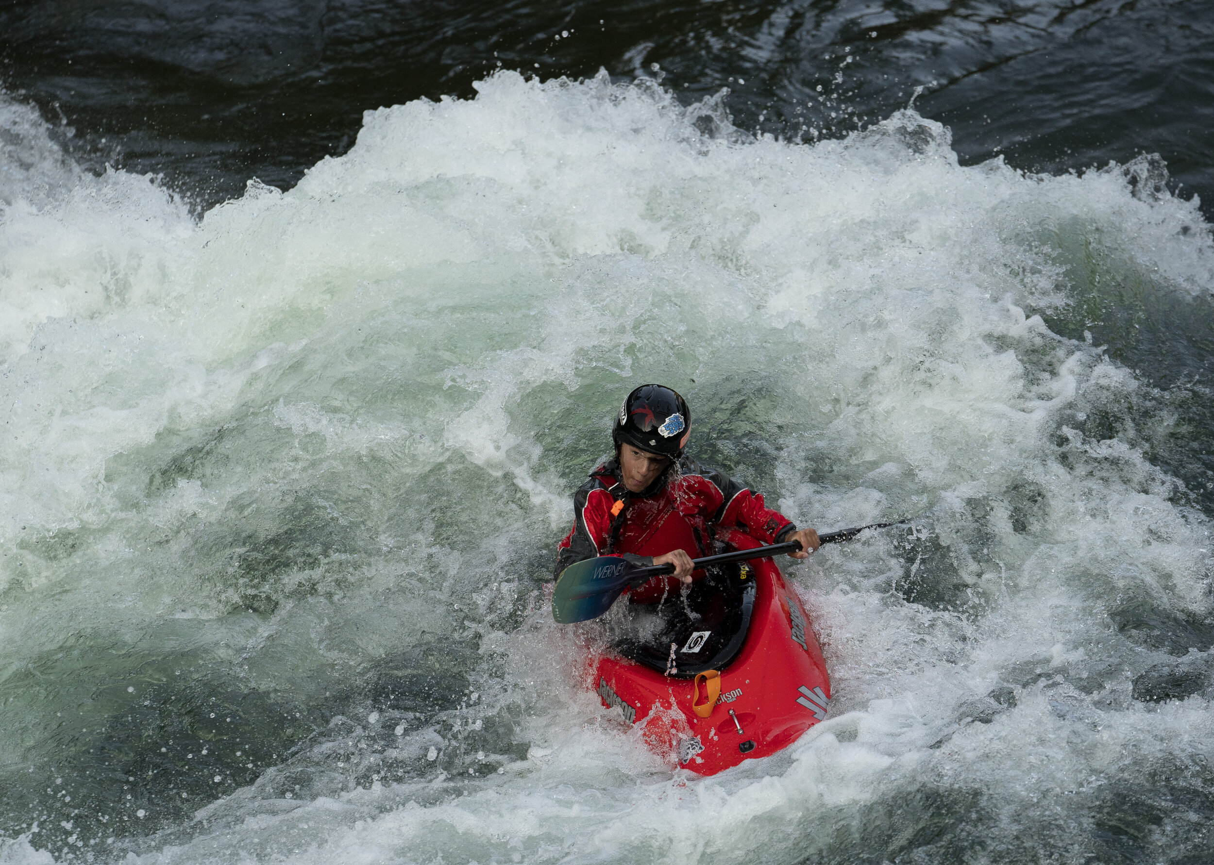  Images of whitewater kayakers on the Snake River near Hoback, WY, on Thur. Sept. 9, 2021. 