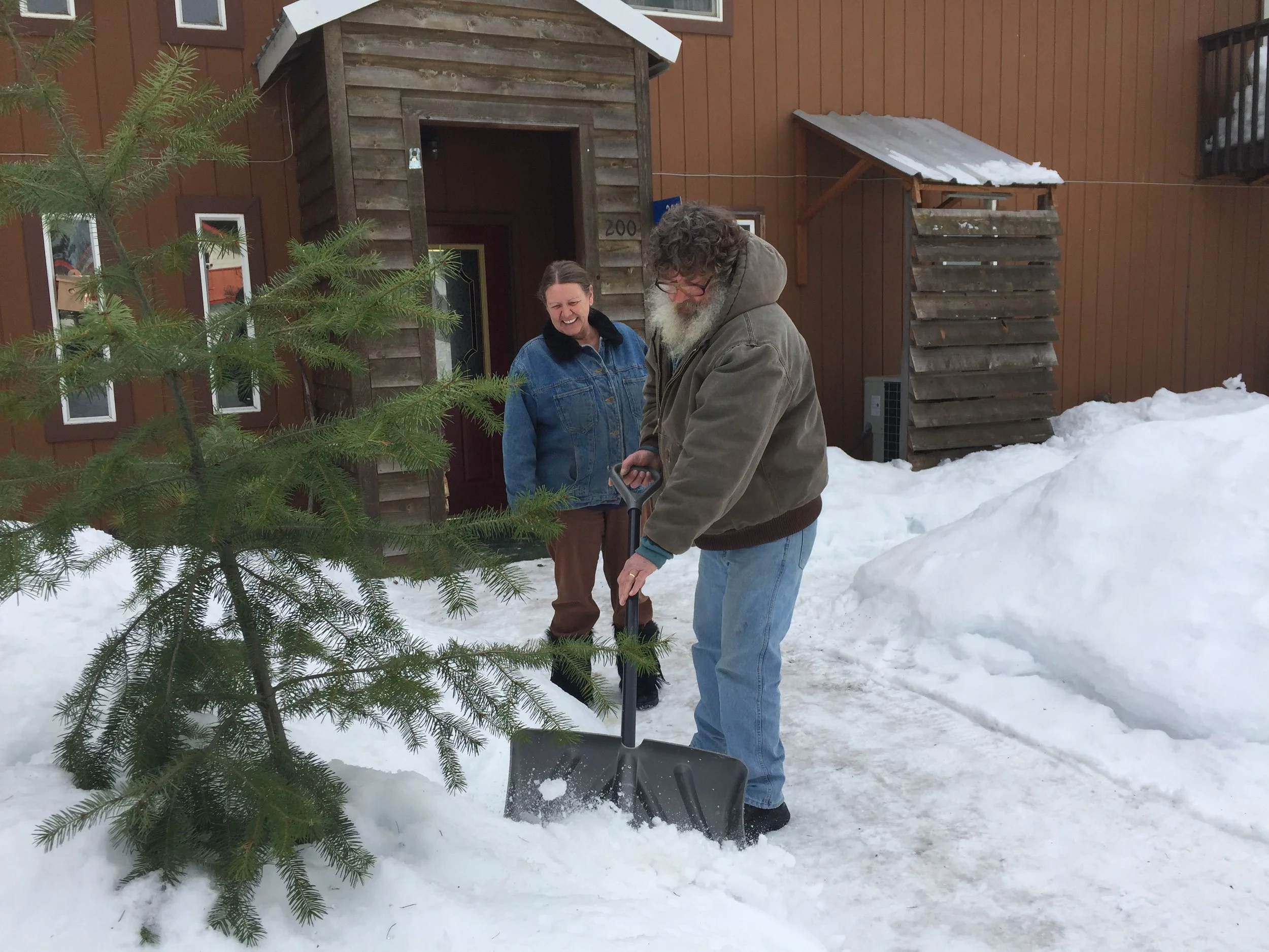 Marvina and Doug Randle dig out from his health care challenges—and a big snow.