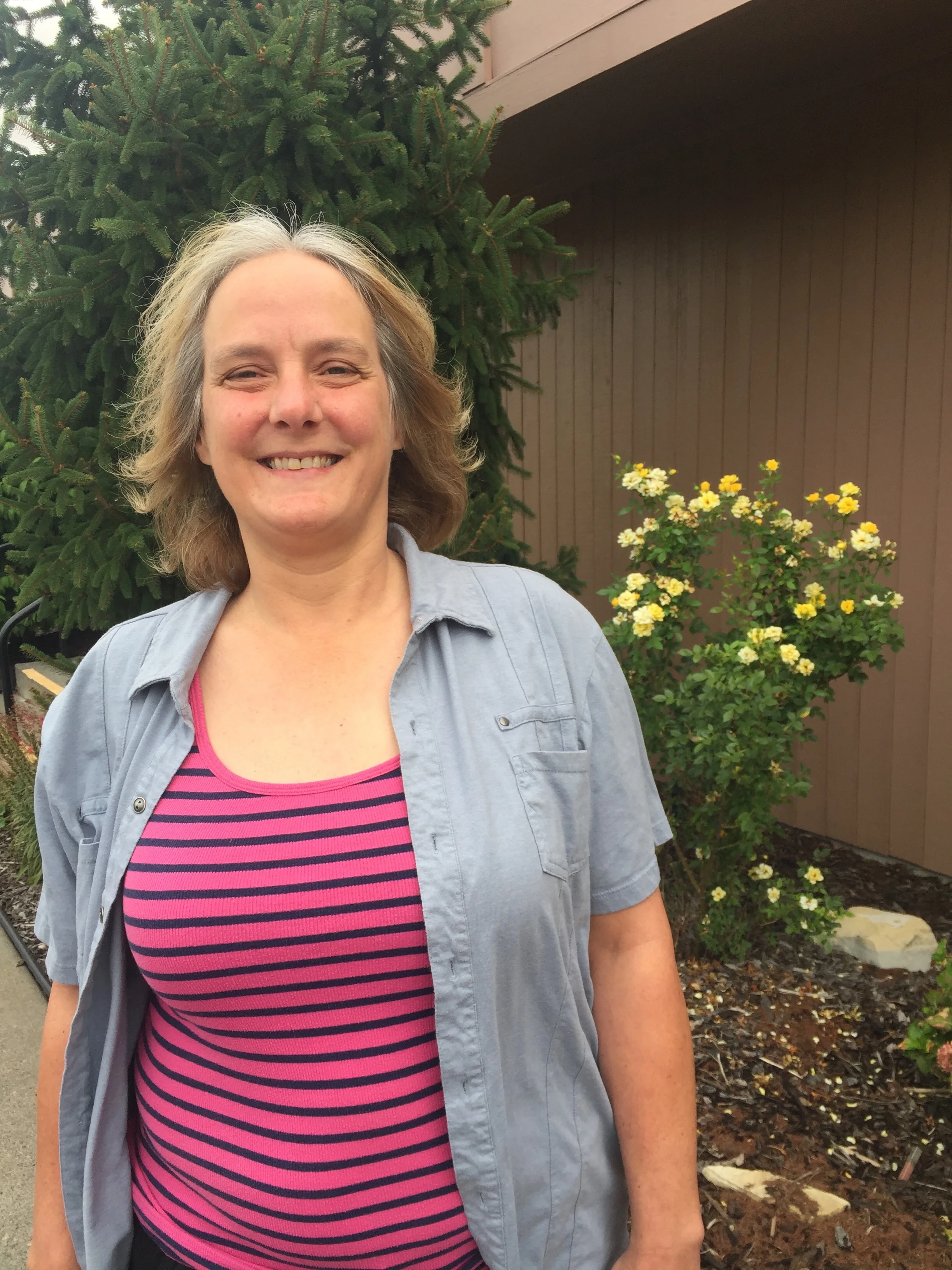 One Community Health patient, Denise Foster, gets a new smile, thanks to her recent "eclipse filling."