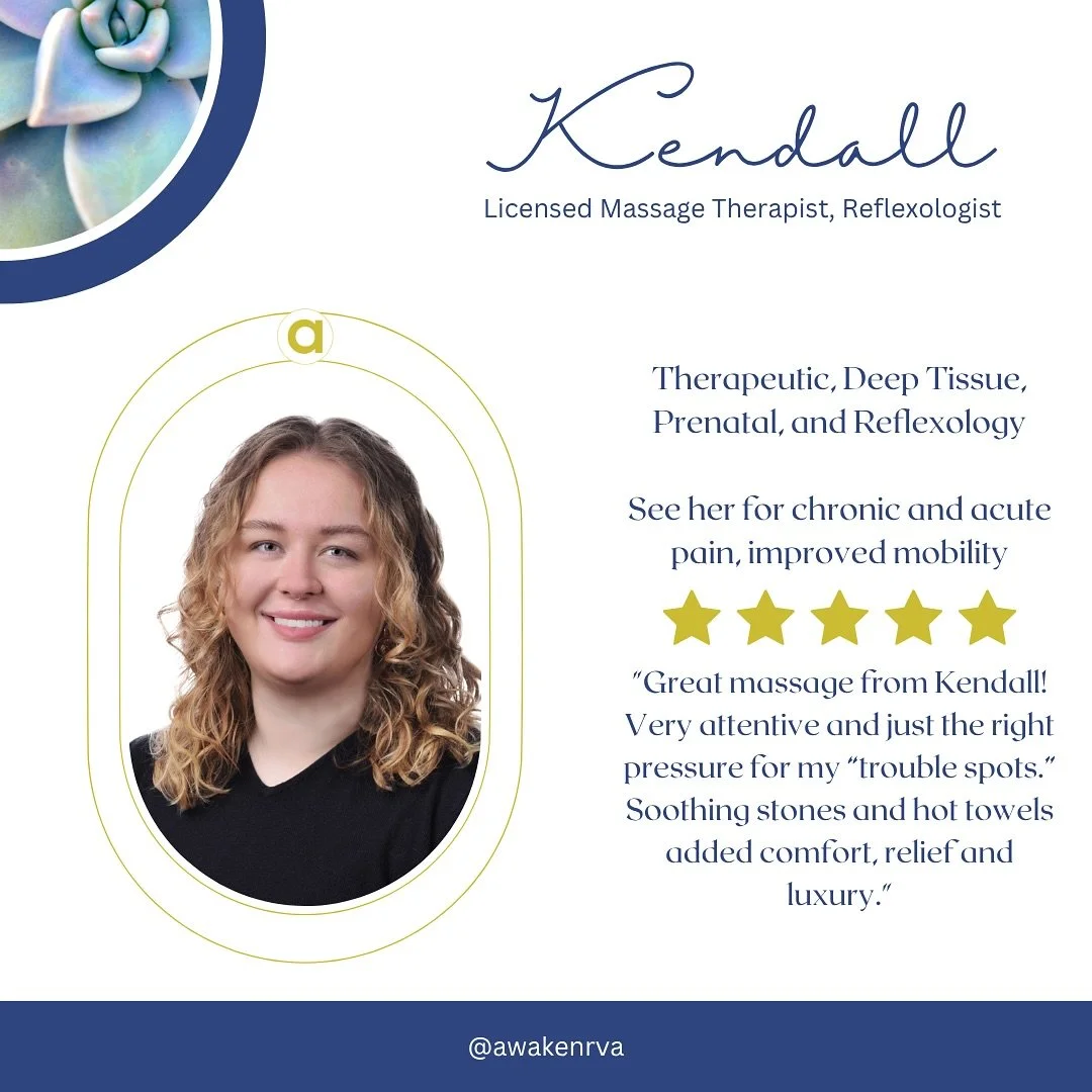 Kendall is the perfect match for anyone looking for a solid deep tissue massage! Book her on our website or follow us for opening updates on our stories!