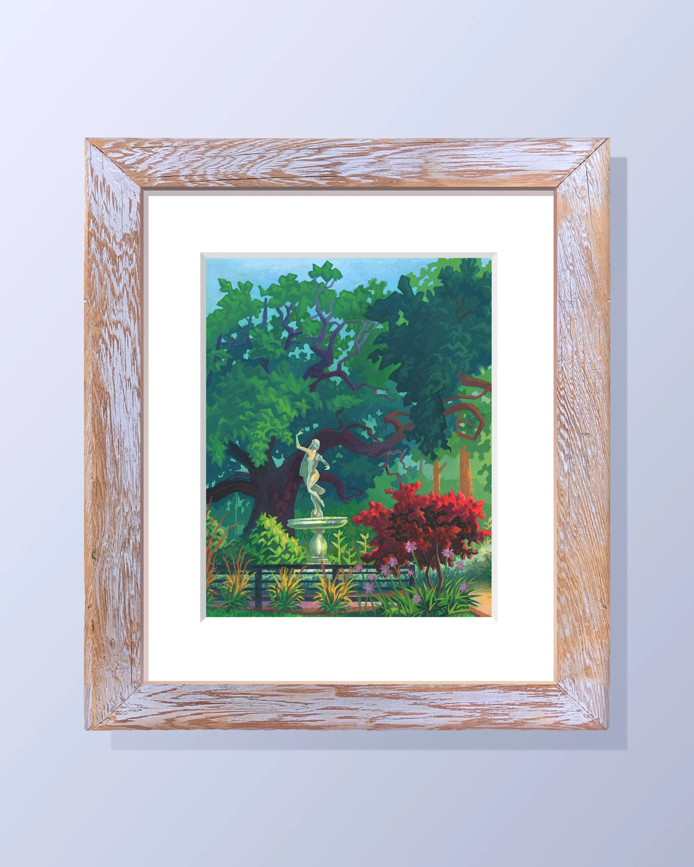 Audubon Statue Original Painting