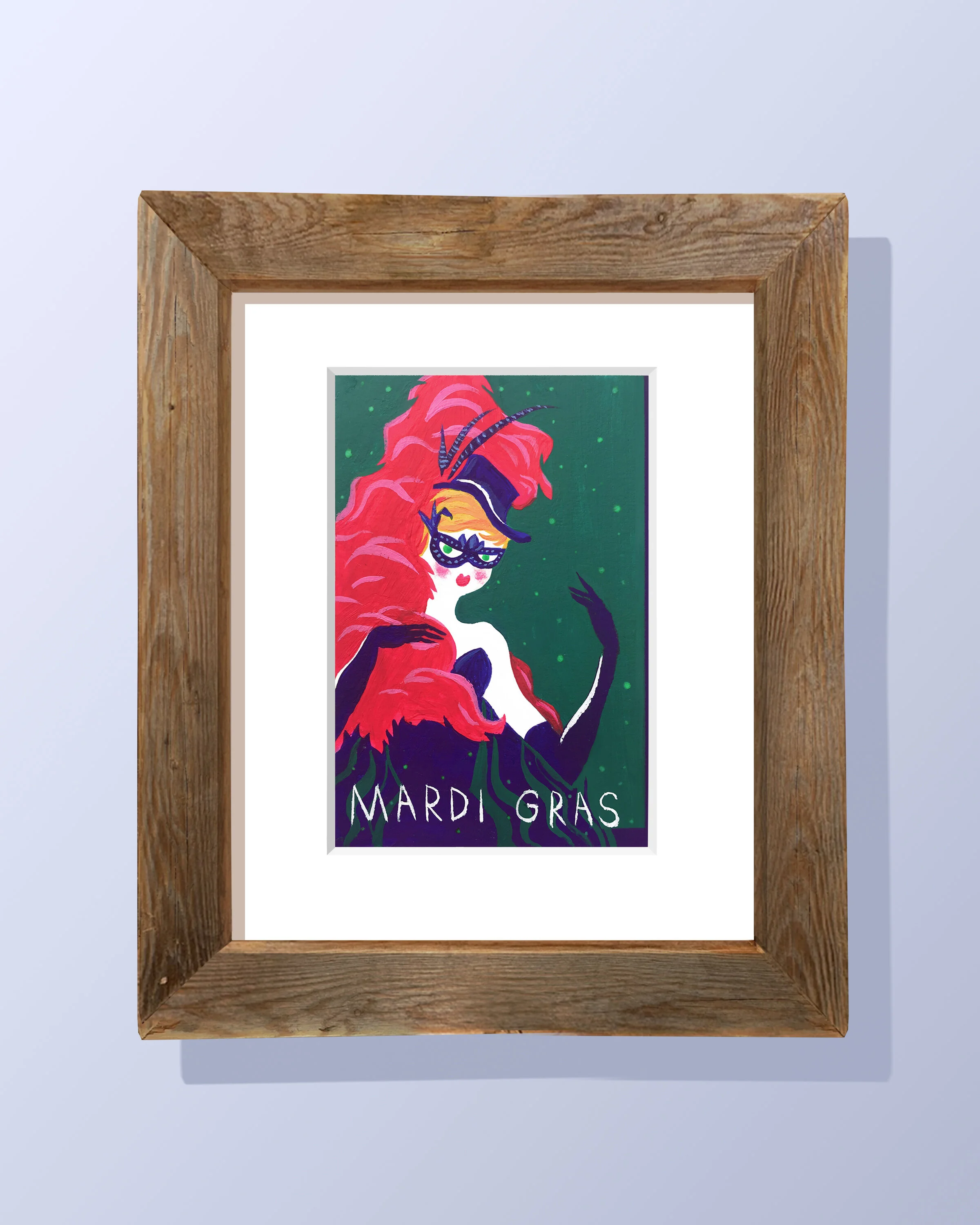 Mardi Gras Gal Original Painting