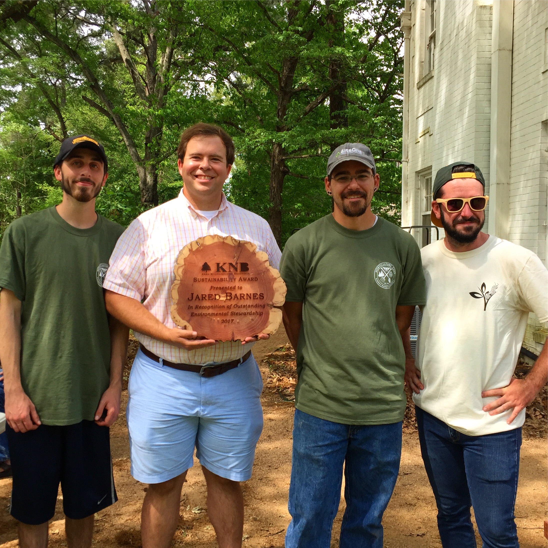 Pictured from left Colin Burke, Jared Barnes, Chisolm Tessem, and John Dilday. 