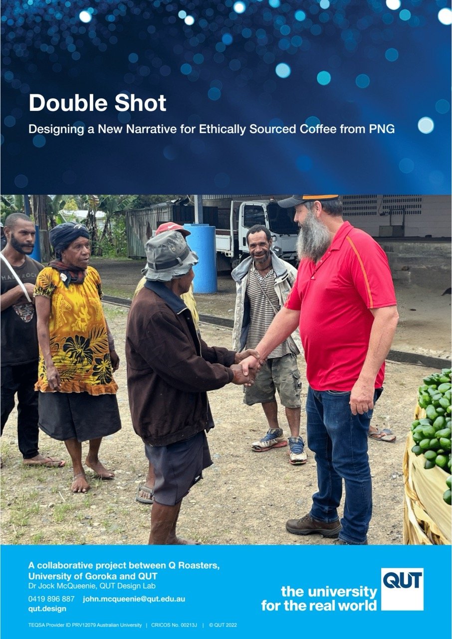 Double Shot: Designing a New Narrative for Ethically Sources Coffee from PNG proposal cover