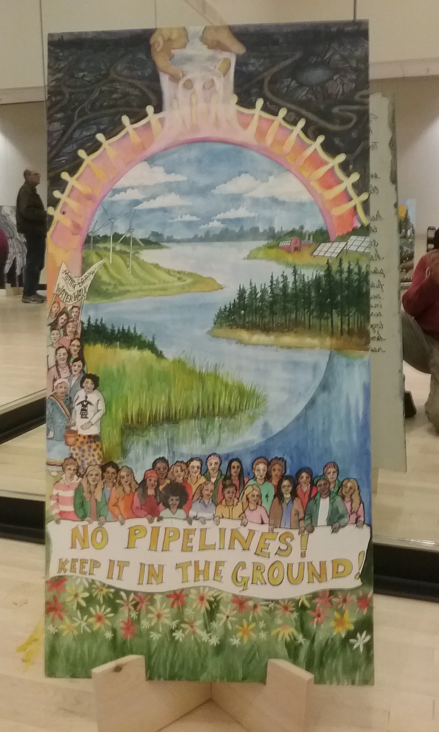 April 2019: A painting by Madison, WI-based artist Helen R. Klebesadel , inspired by the Juliana v. United States plaintiffs. Her's was the last painting in a ten painting exhibit, Tar Sands Storytelling Project, traveling around Wisconsin.