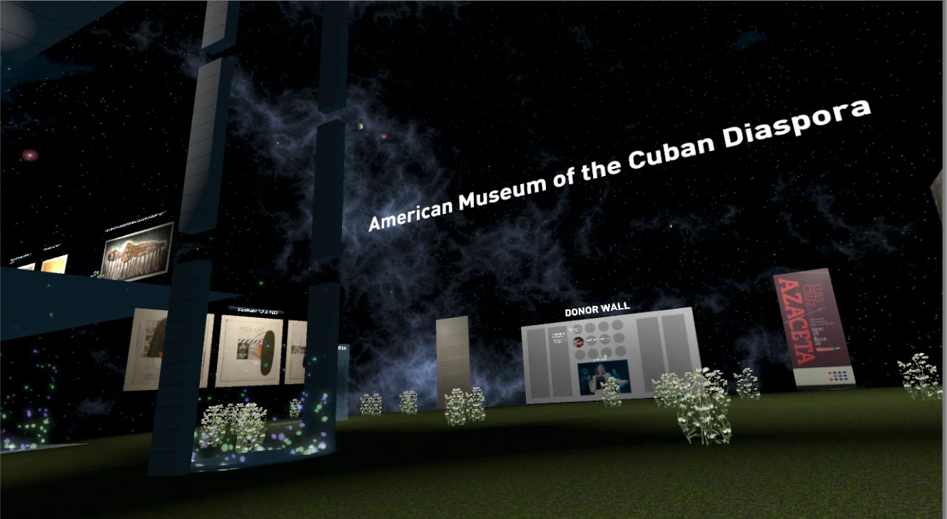 Main virtual lobby with Donor Wall.