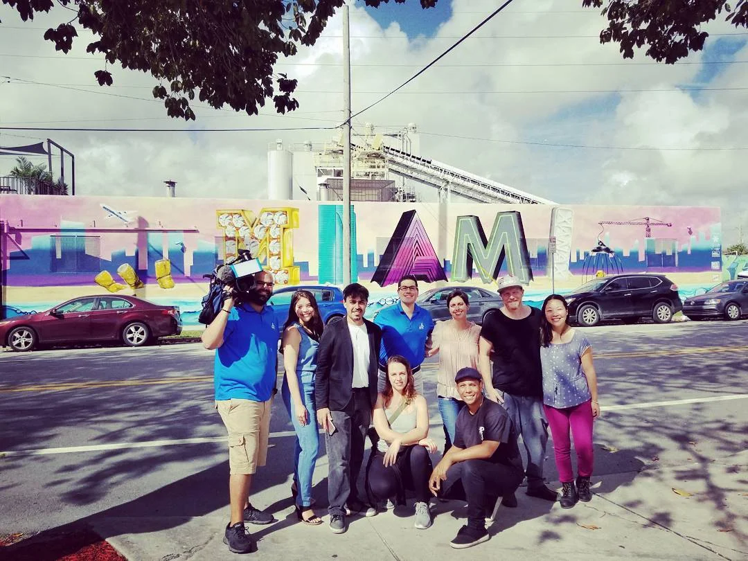 Group shot with the channel 6 news crew.
