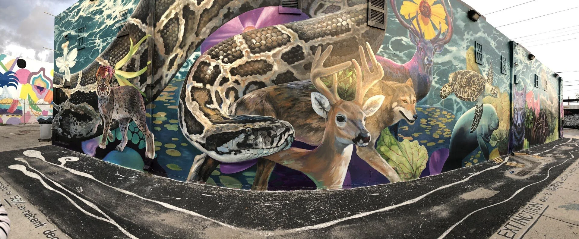 "Anthropocene Extinction" Augmented Reality Mural, December 2018 Wynwood, Miami