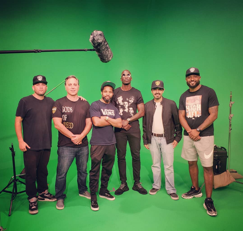 With Ocho Cinco and the crew from 40 Yards of Gold.